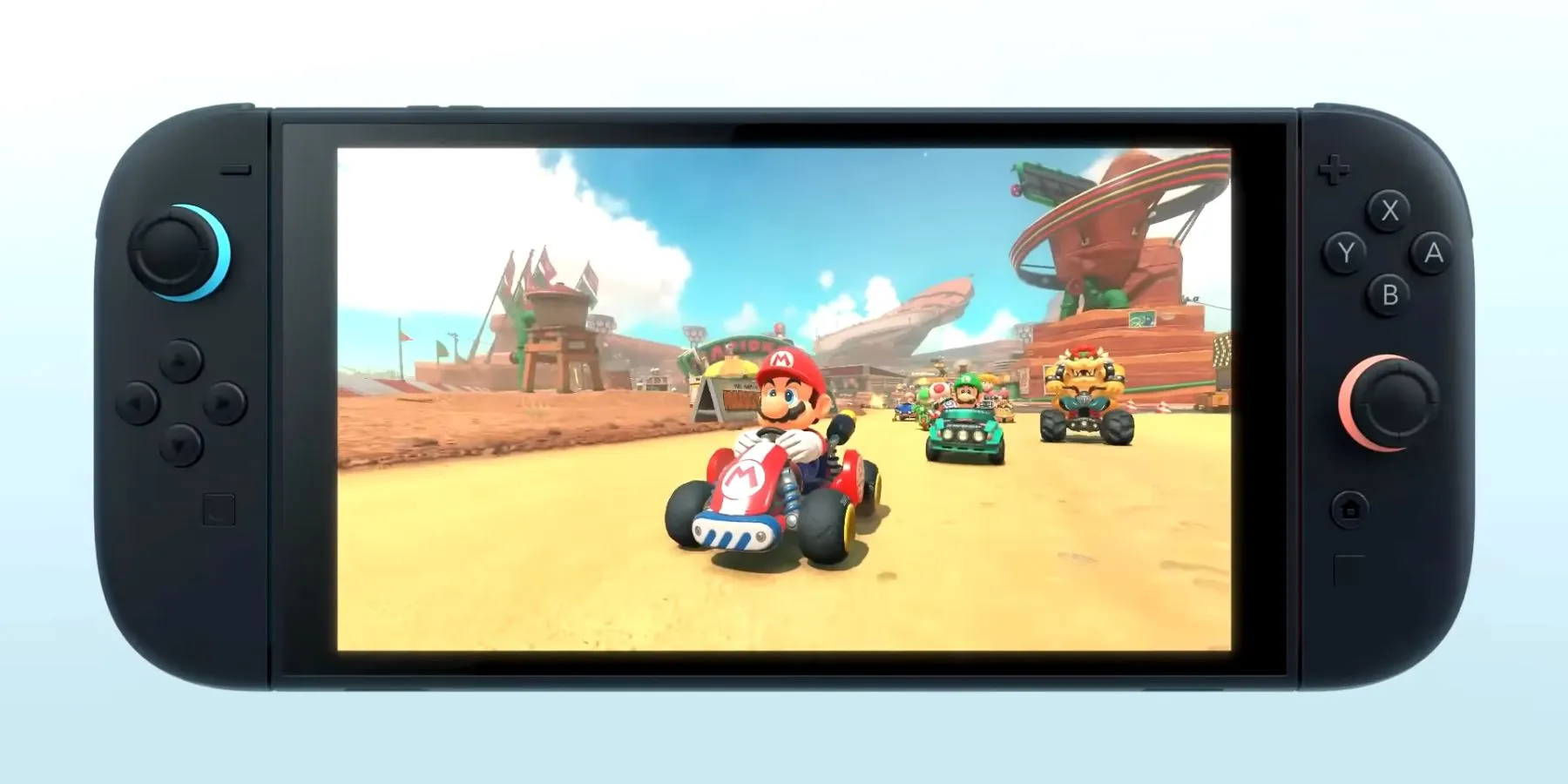 Playing Mario Kart World on Switch 2