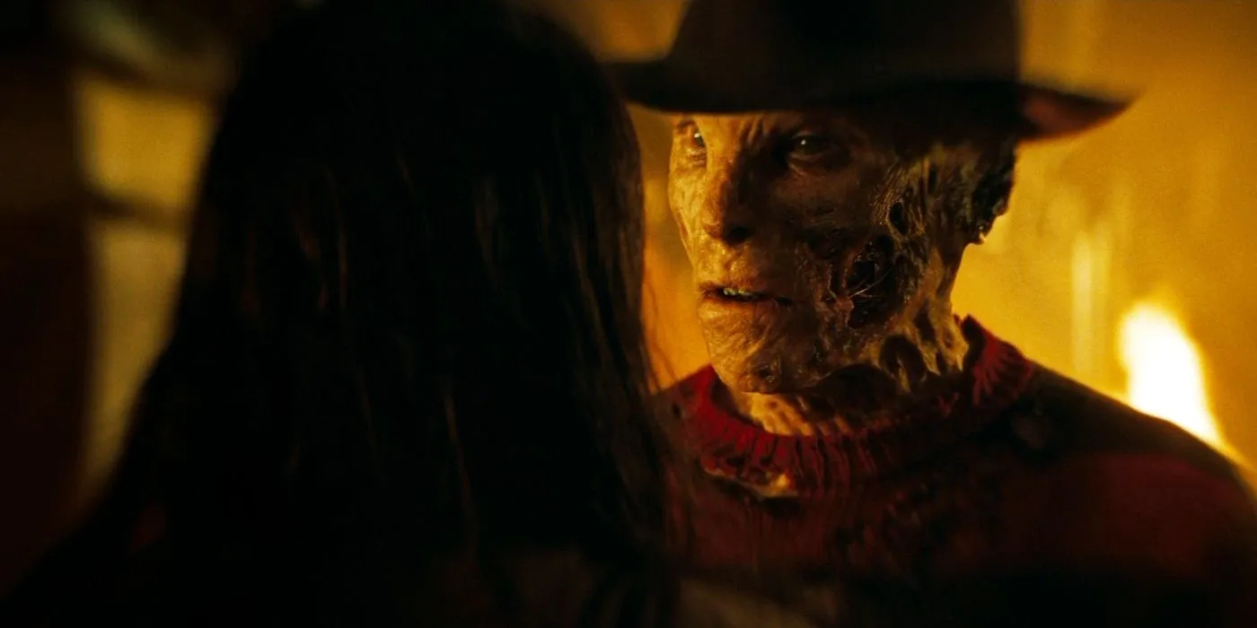 Freddy Krueger (Jackie Earle Haley) speaking to Nancy (Rooney Mara) in A Nightmare on Elm Street Freddy Krueger (Jackie Earle Haley) speaking to Nancy (Rooney Mara) in A Nightmare on Elm Street