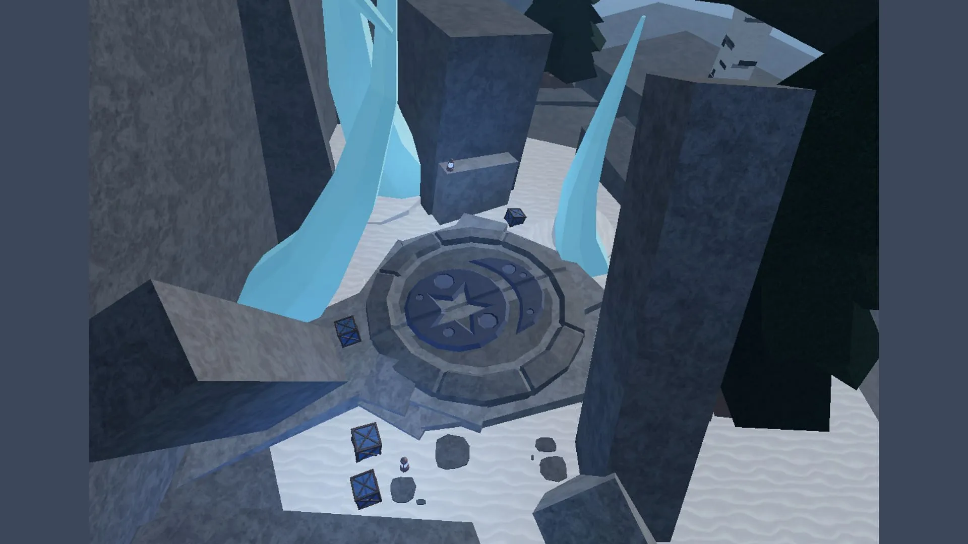Summon the Blue Moon event to open the gate at Snowcap (Image via Roblox) Summon the Blue Moon event to open the gate at Snowcap (Image via Roblox)