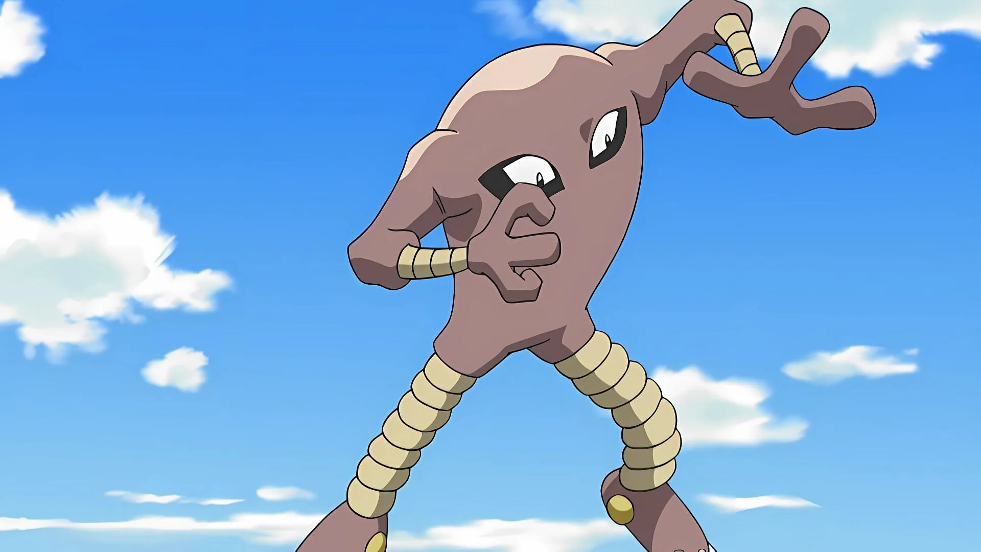 Daniel's Hitmonlee in the anime. (Image via TPC) Daniel's Hitmonlee in the anime. (Image via TPC)
