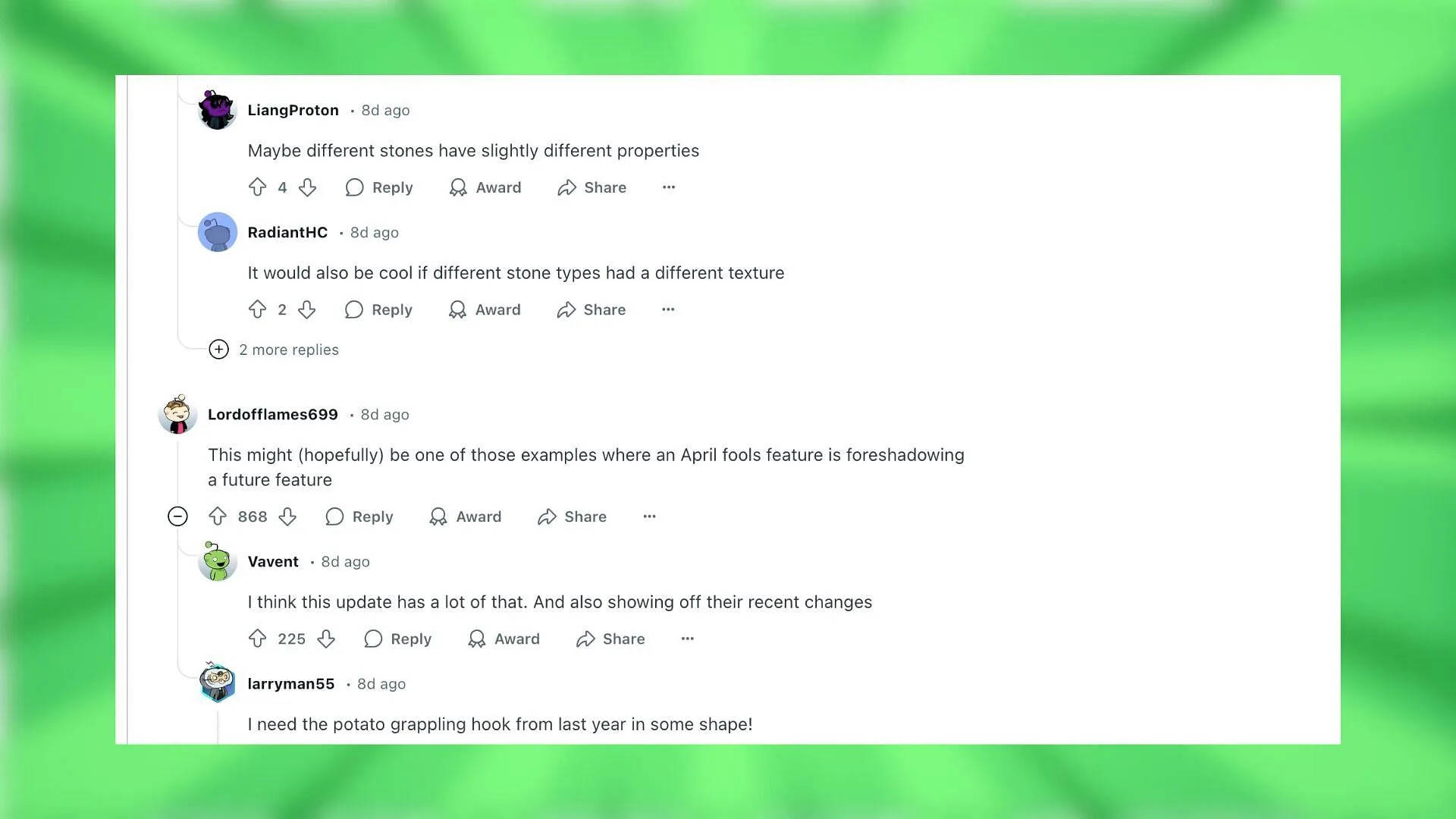 Redditors react to the update (Image via Reddit) Redditors react to the update (Image via Reddit)