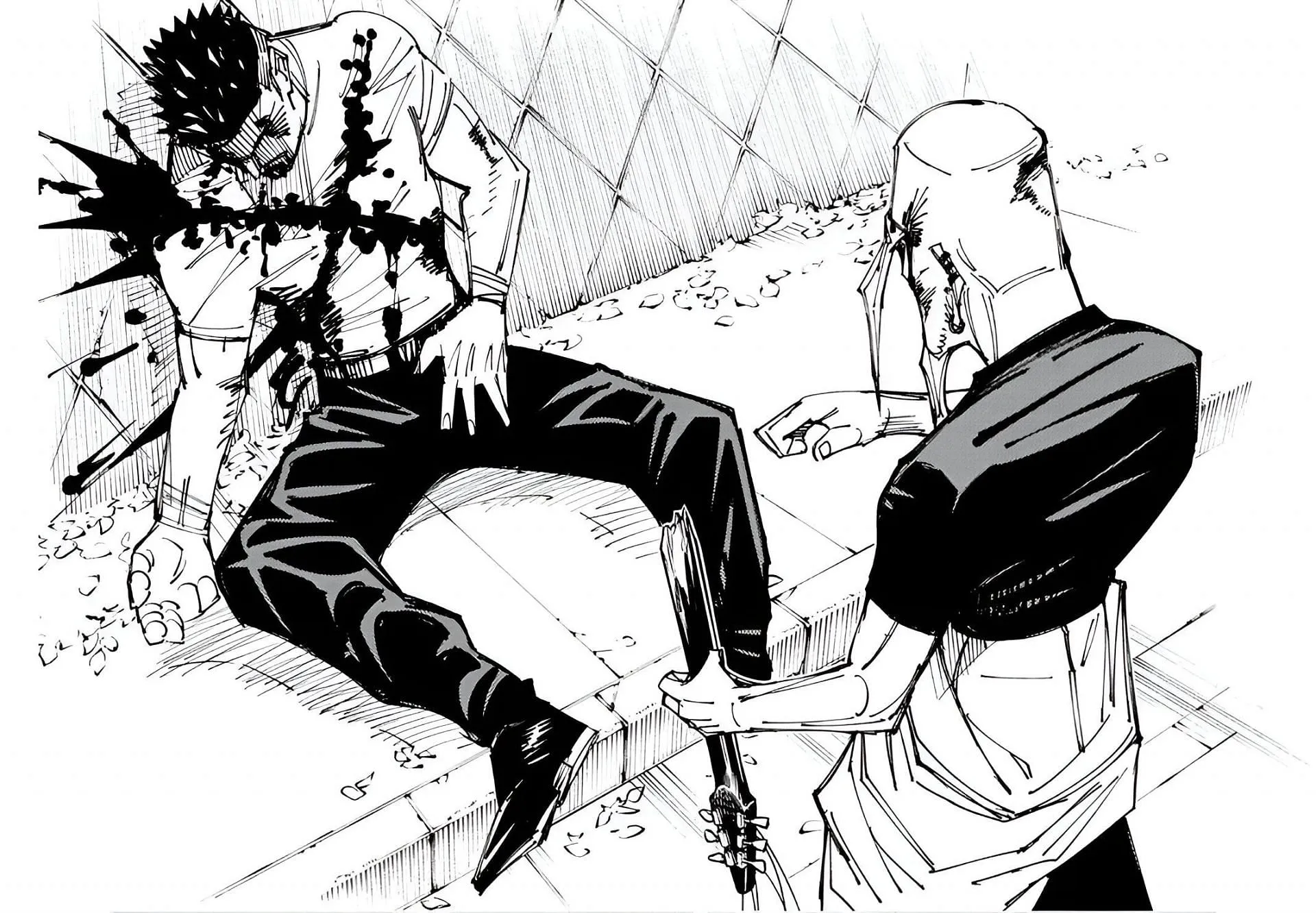 Yaga and Yoshinobu Gakuganji as seen in the manga (Image via Shueisha) Yaga and Yoshinobu Gakuganji as seen in the manga (Image via Shueisha)