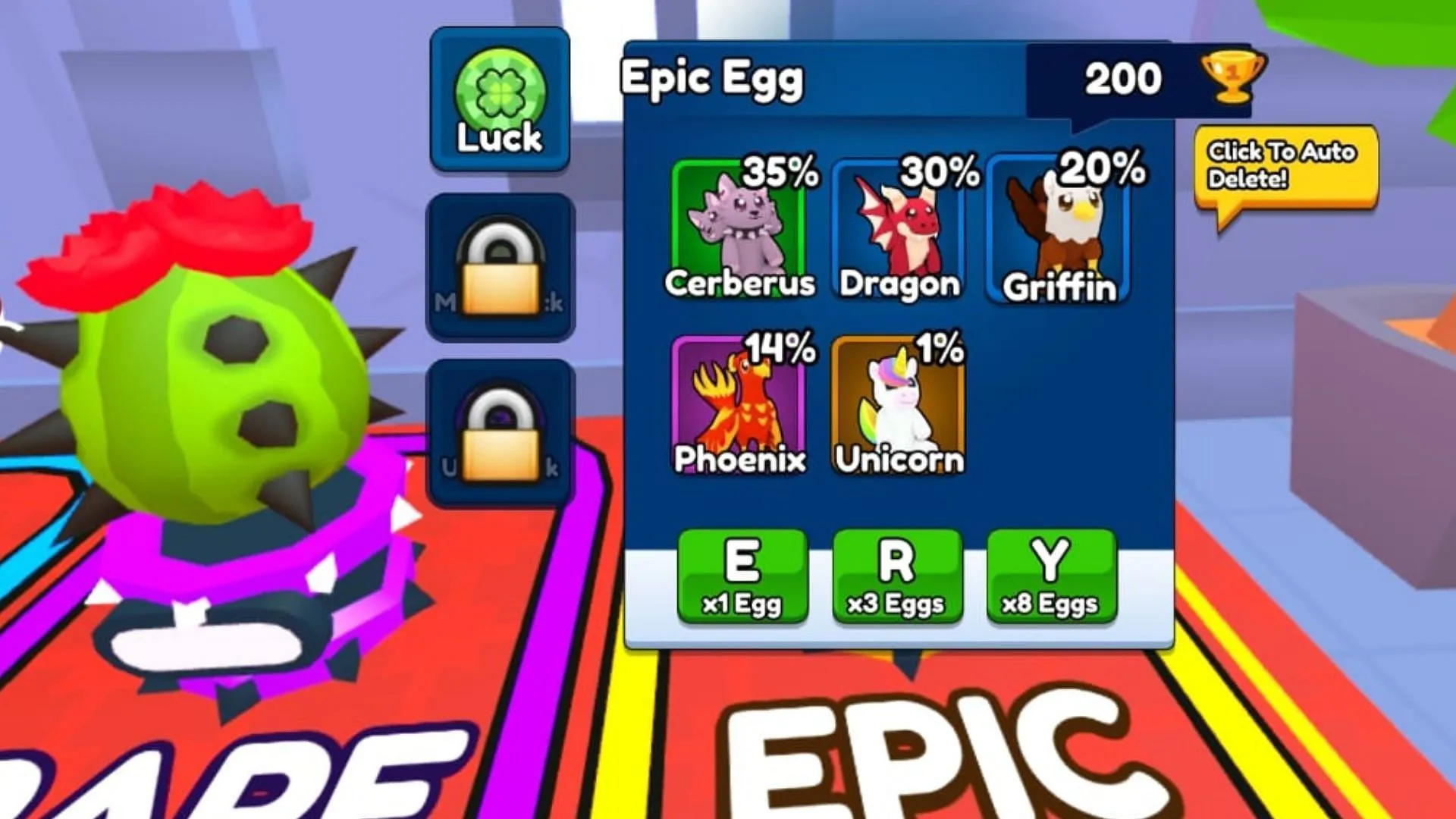 Spend your Wins on different types of Eggs (Image via Roblox) Spend your Wins on different types of Eggs (Image via Roblox)