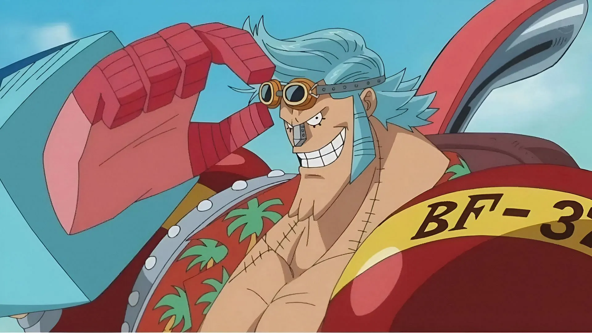 Franky from One Piece (Image via Toei Animation) Franky from One Piece (Image via Toei Animation)