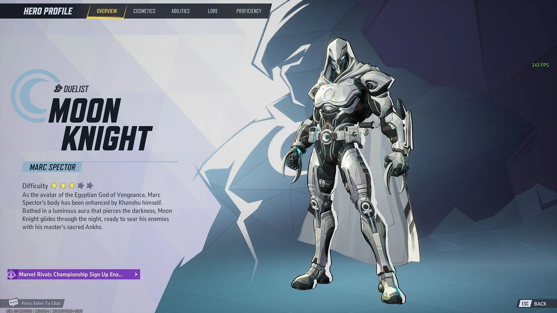 Moon Knight in Marvel Rivals Moon Knight in Marvel Rivals