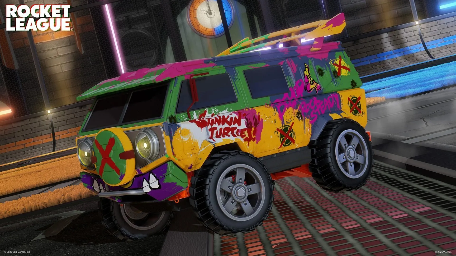 TMNT crossover in Rocket League (Image via Psyonix)