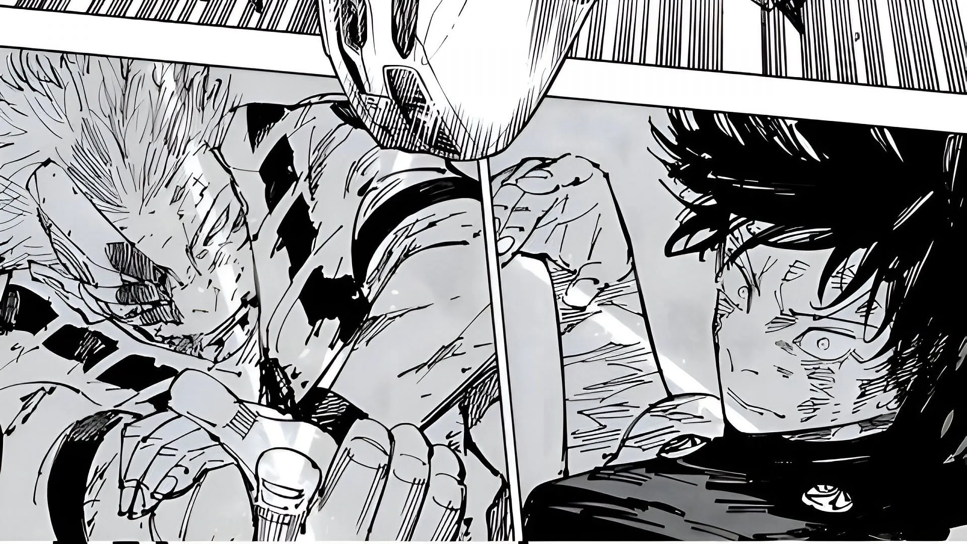 Maki vs Sukuna as depicted in the manga (Image via Gege Akutami Shueisha)
