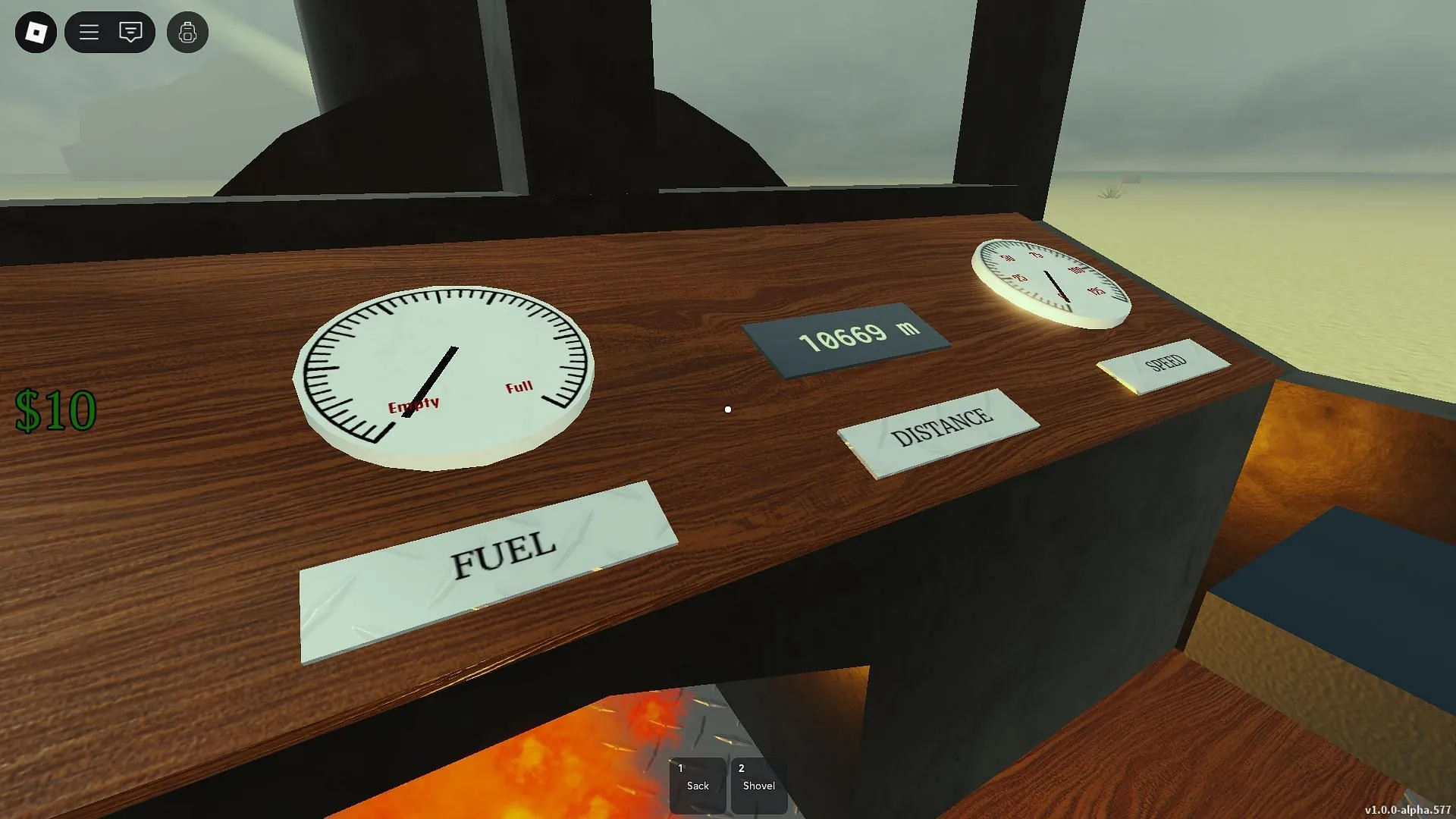 Traveling to reach the Sterling Mines (Image via Roblox)