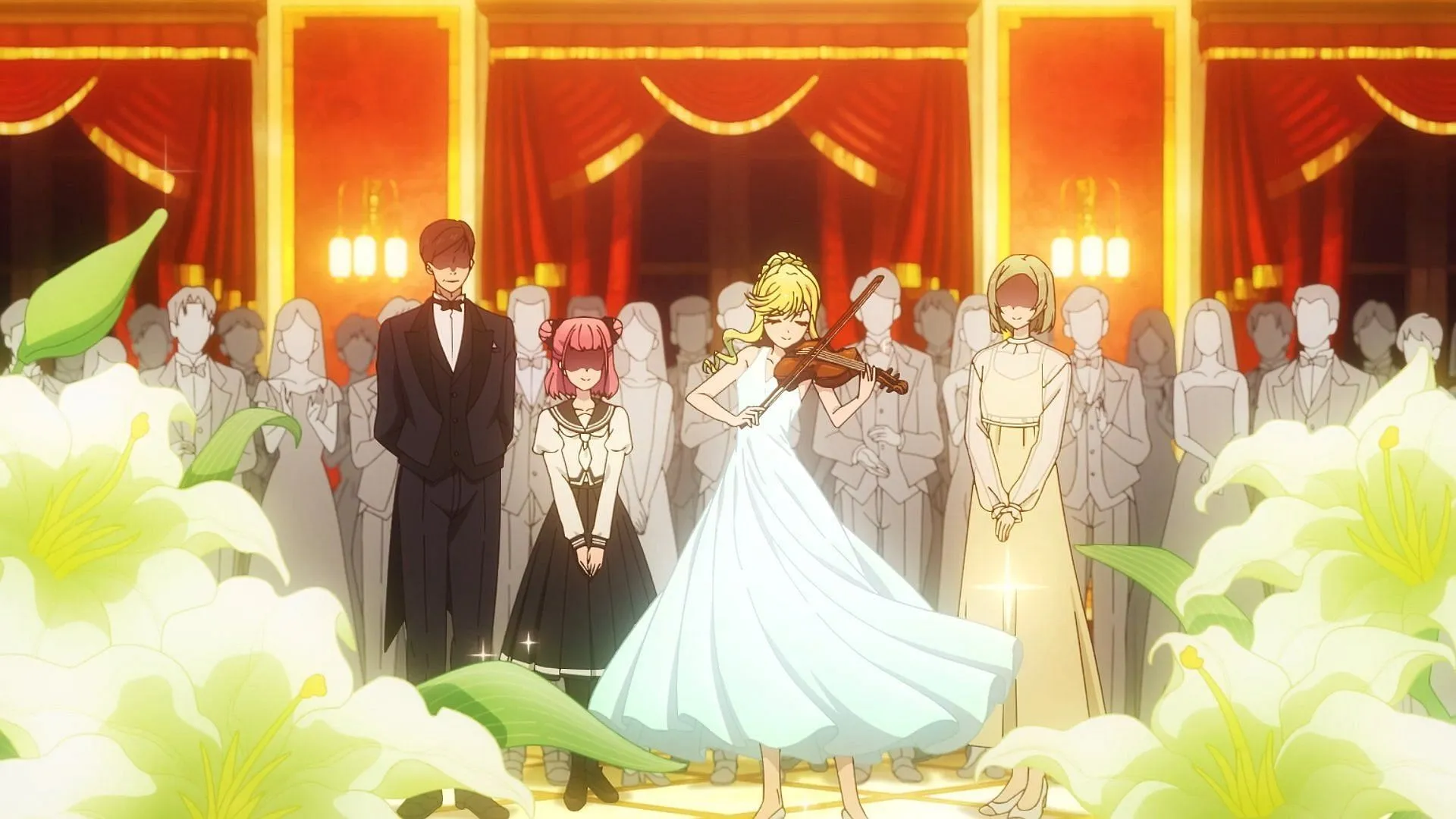 Lilisa during a powerful vision in the recent episode (Image via Bandai Namco Pictures)