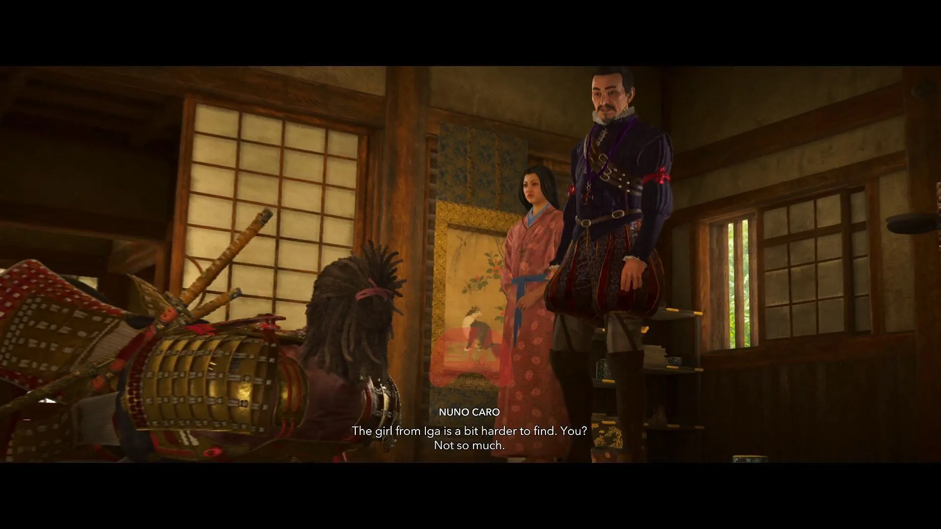 Nuno Caro arrives as Yasuke starts to lose consciousness (Image via Sportskeeda Gaming // Ubisoft) Nuno Caro arrives as Yasuke starts to lose consciousness (Image via Sportskeeda Gaming // Ubisoft)