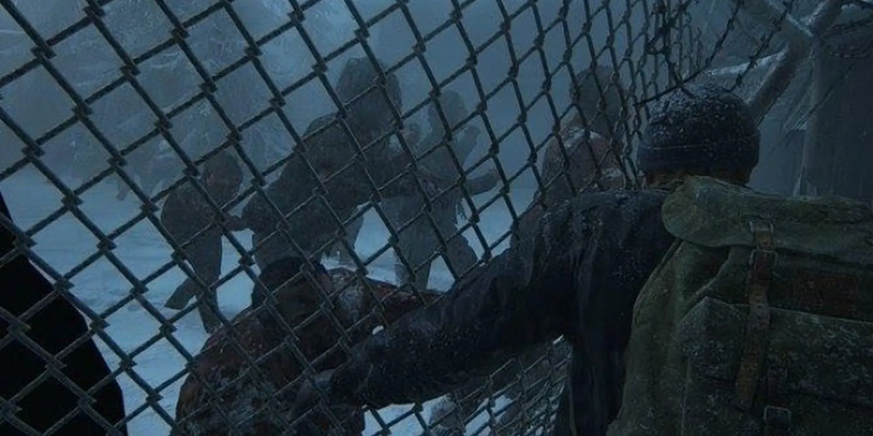 Abby escapes from a horde in The Last of Us Part II Abby escapes from a horde in The Last of Us Part II