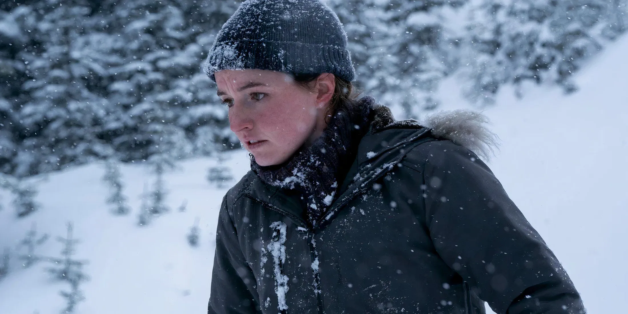 Abby outside in The Last Of Us Season 2