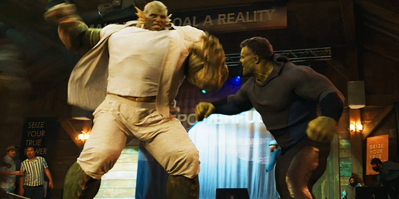 Abomination fighting Hulk in She Hulk: Attorney at Law