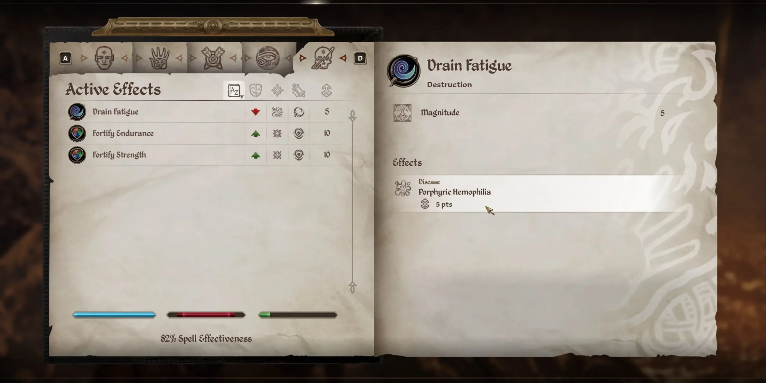 Active Vampire Effects