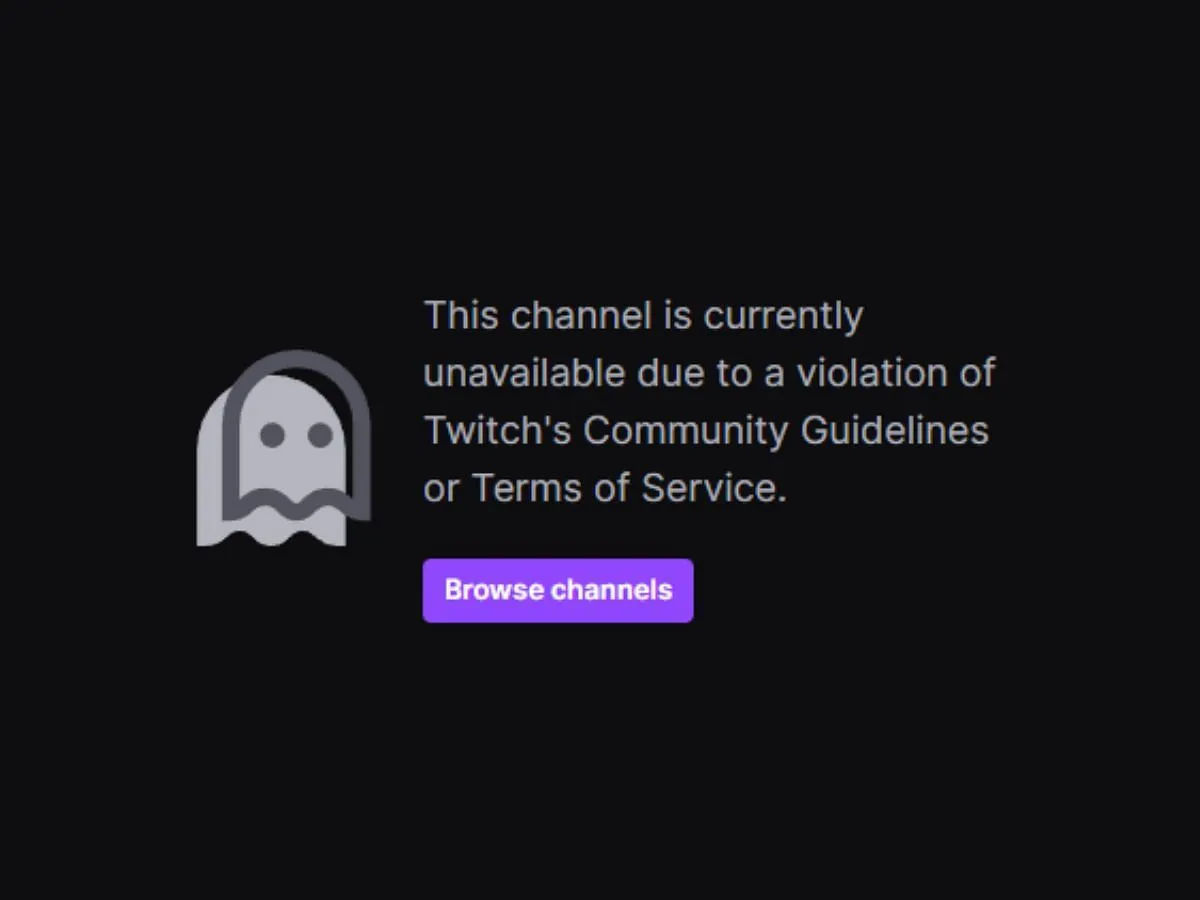Kai Cenat's Twitch Channel was banned (Image via Twitch/@KaiCenat)