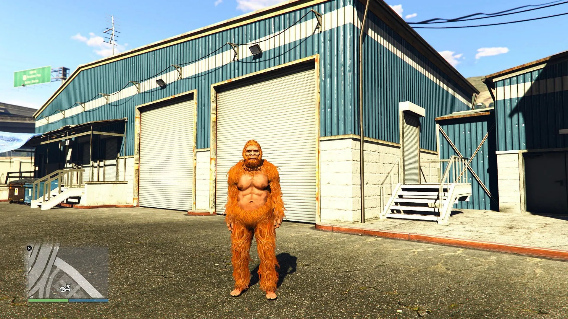 View of the GTA Online Sasquatch outfit (Image via Rockstar Games) View of the GTA Online Sasquatch outfit (Image via Rockstar Games)