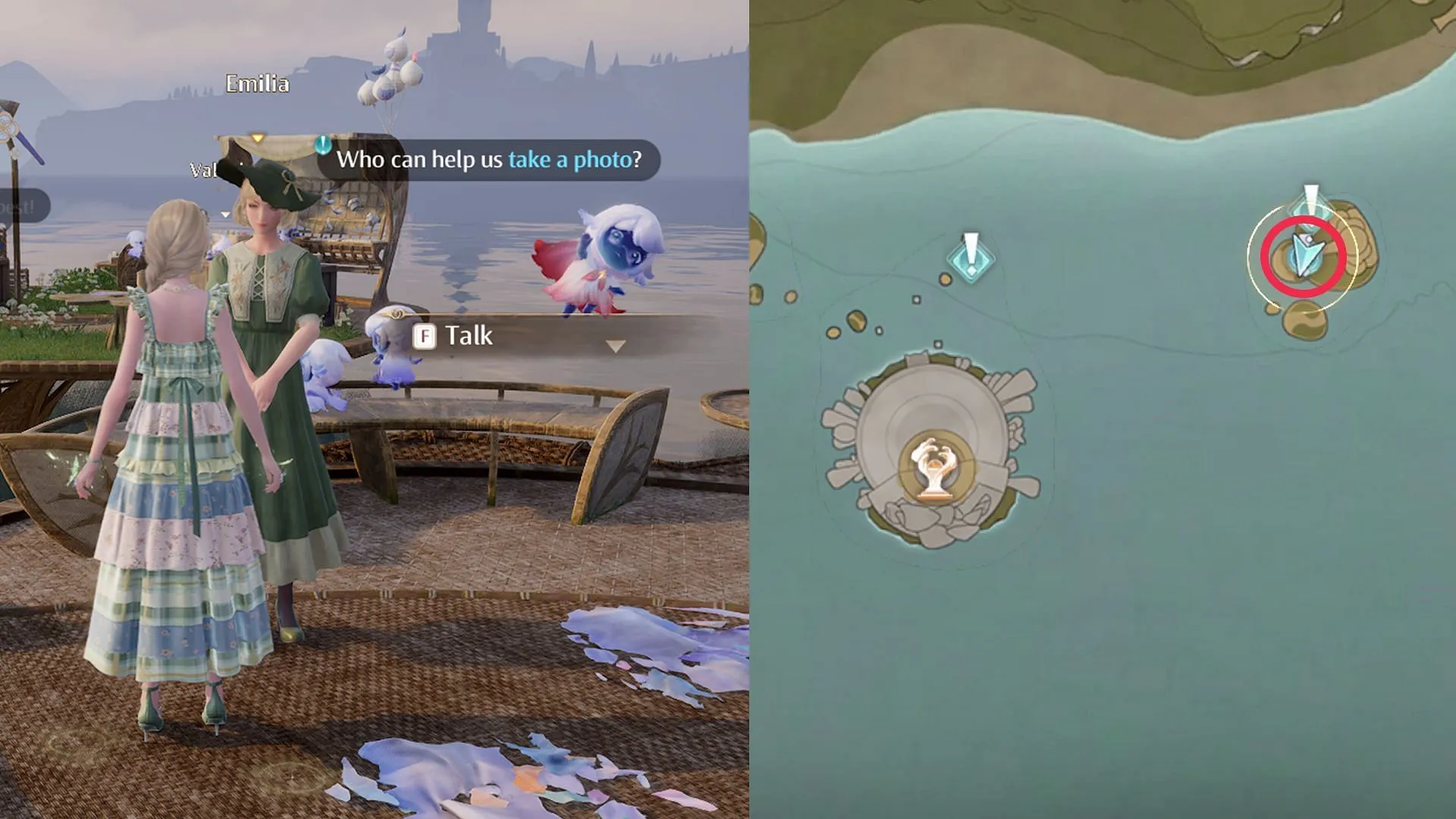 Location of The Colorful 'Blue' quest Location of The Colorful 'Blue' quest