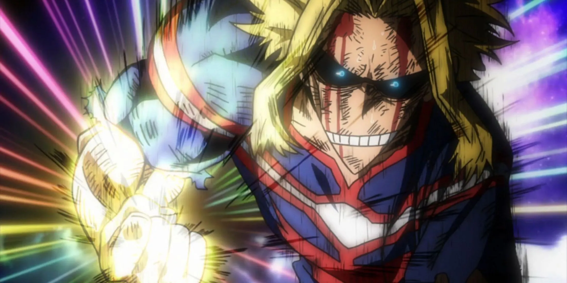 All Might delivering a punch All Might delivering a punch