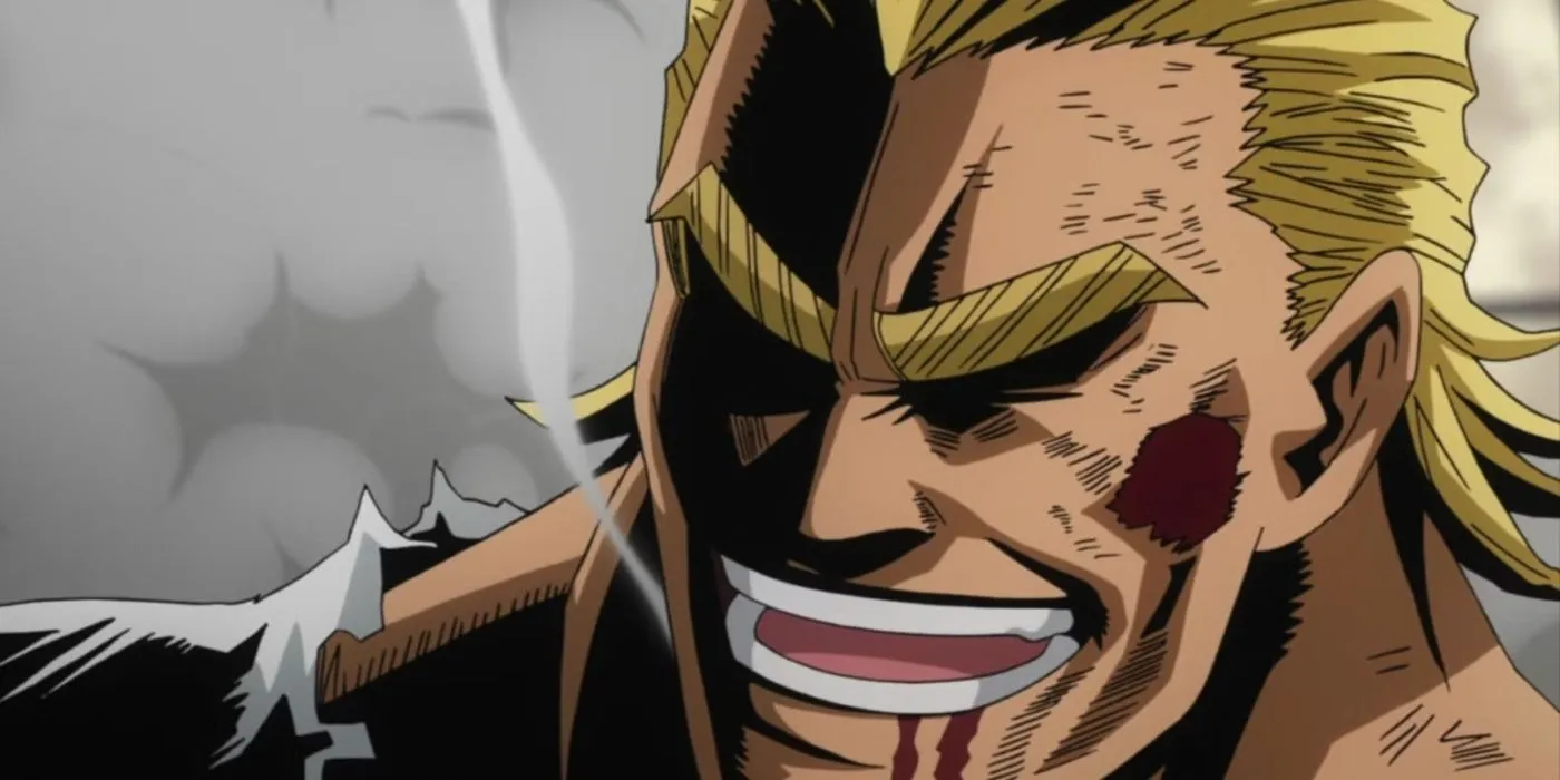 All Might in action