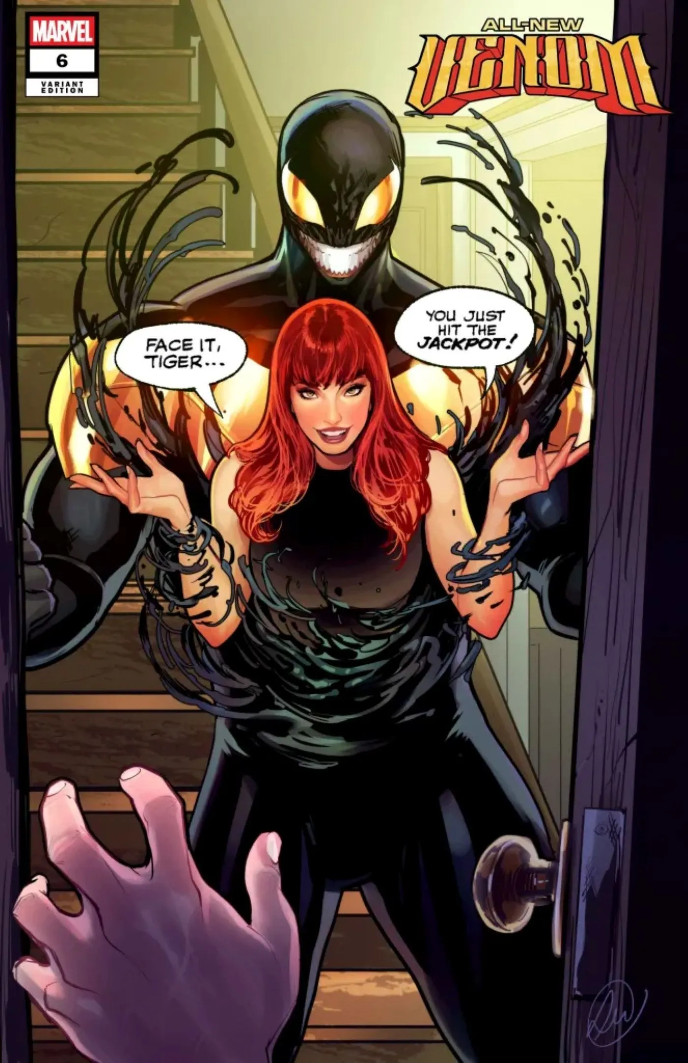 All New Venom #6 cover MJ iconic line