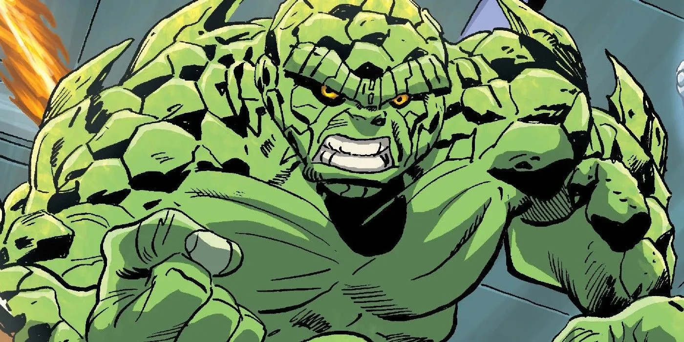 Alternate Fantastic Four with Green Thing Alternate Fantastic Four with Green Thing