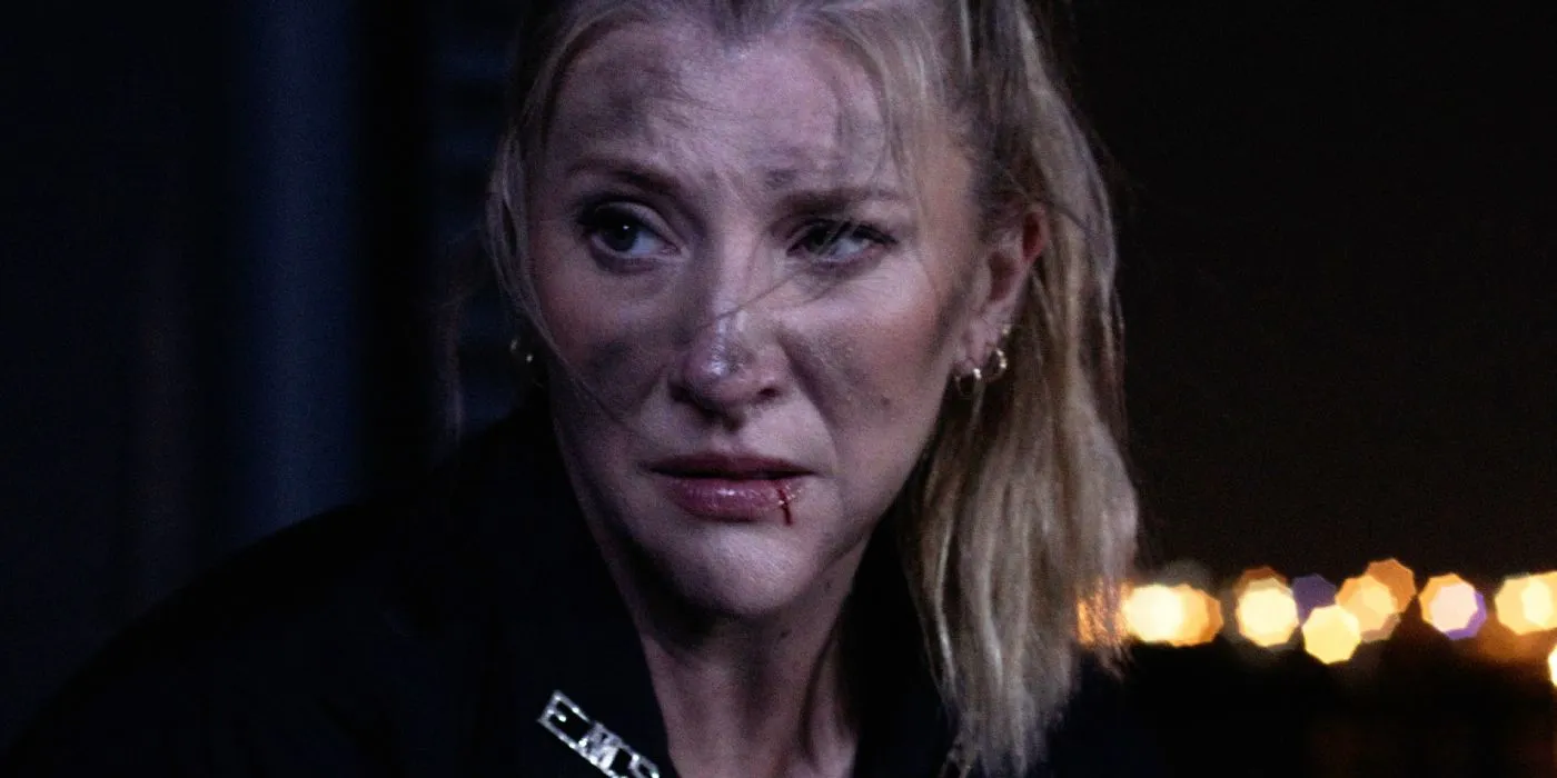 Amy Schumacher portraying a distressed Amber in Screamboat