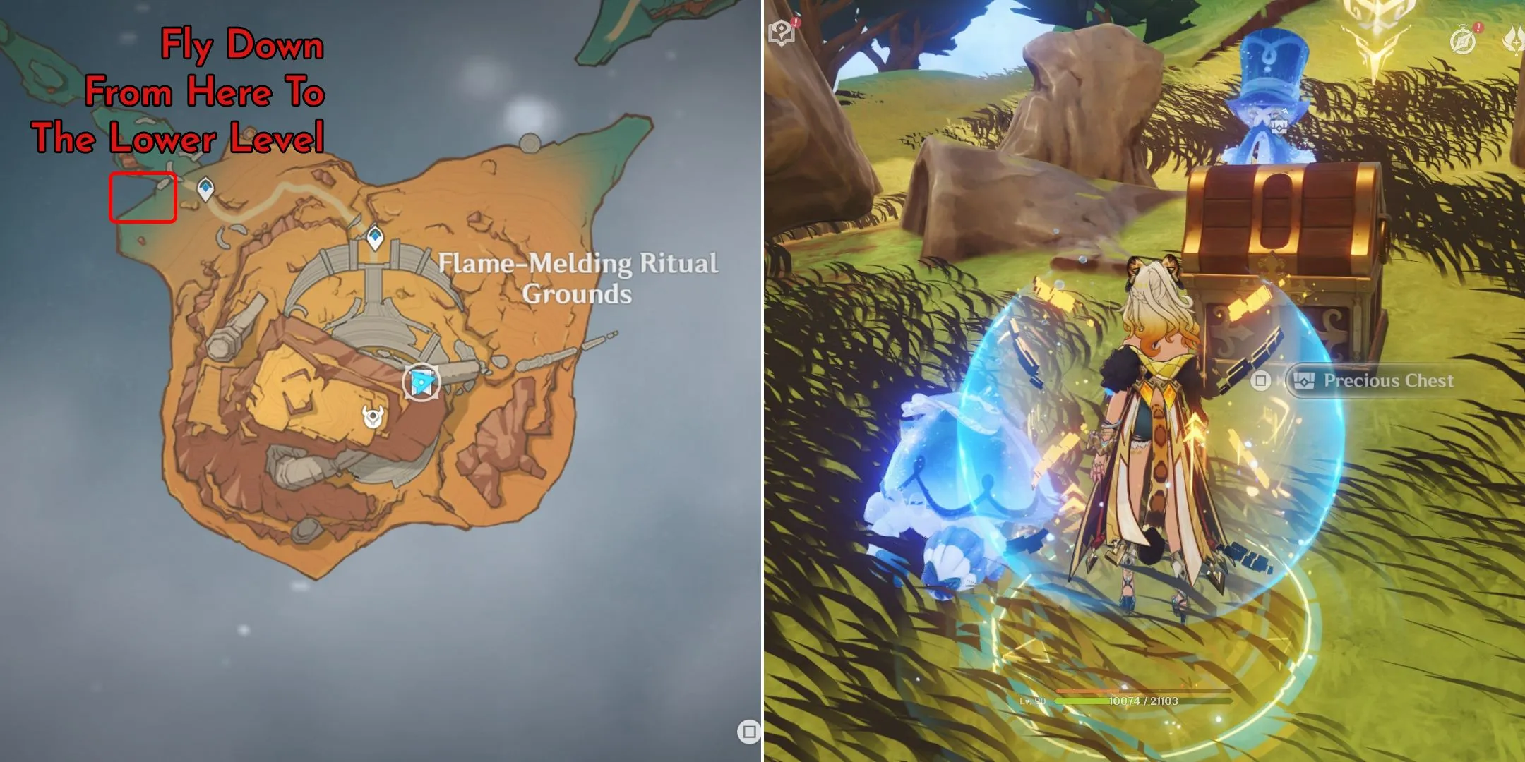 Location of Precious Chest #10 in Ancient Sacred Mountain Location of Precious Chest #10 in Ancient Sacred Mountain