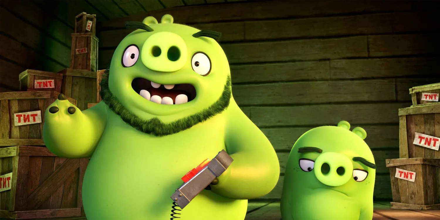 Pigs and TNT scene from The Angry Birds Movie Pigs and TNT scene from The Angry Birds Movie