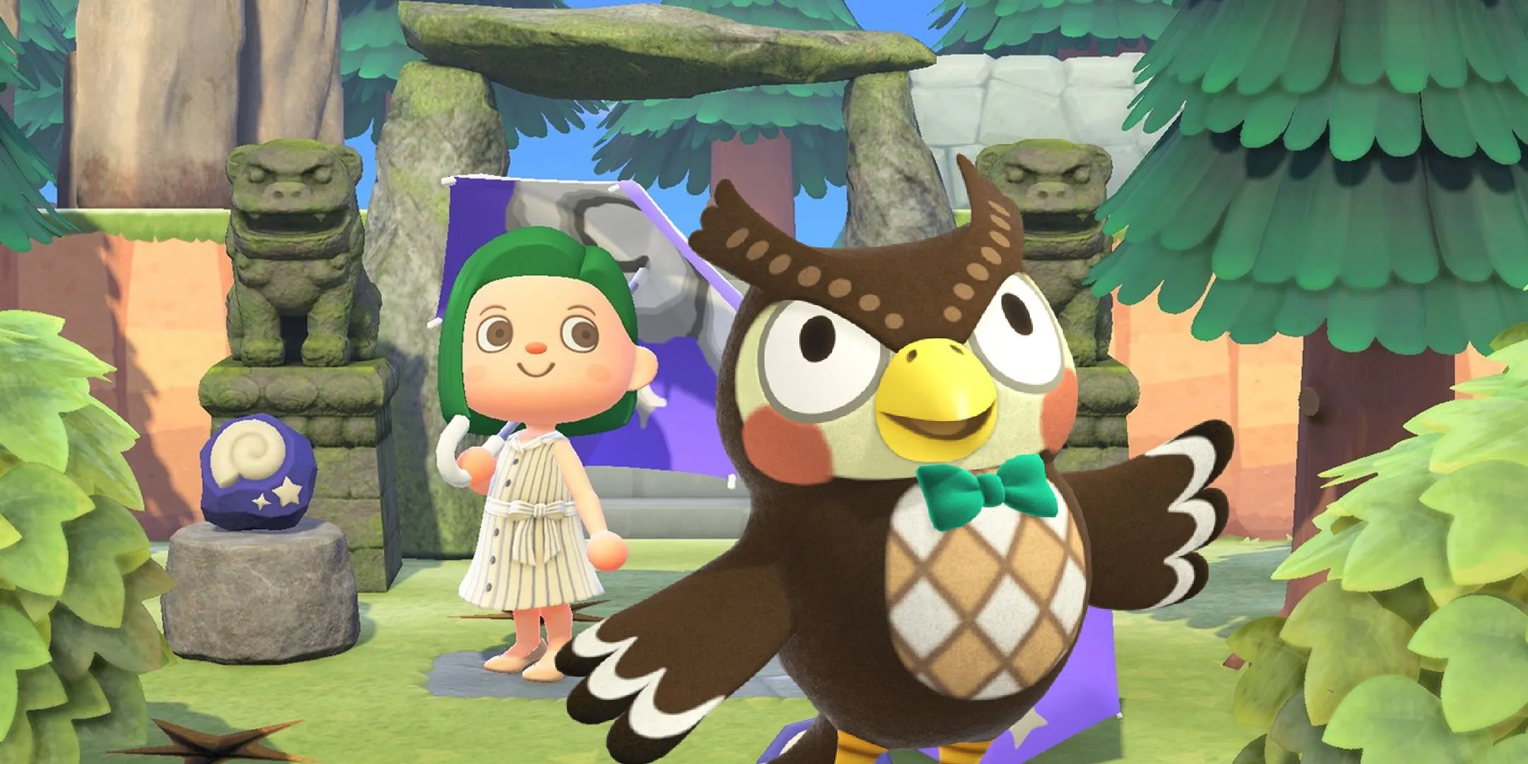 Blathers with Dinosaur Fossils Blathers with Dinosaur Fossils