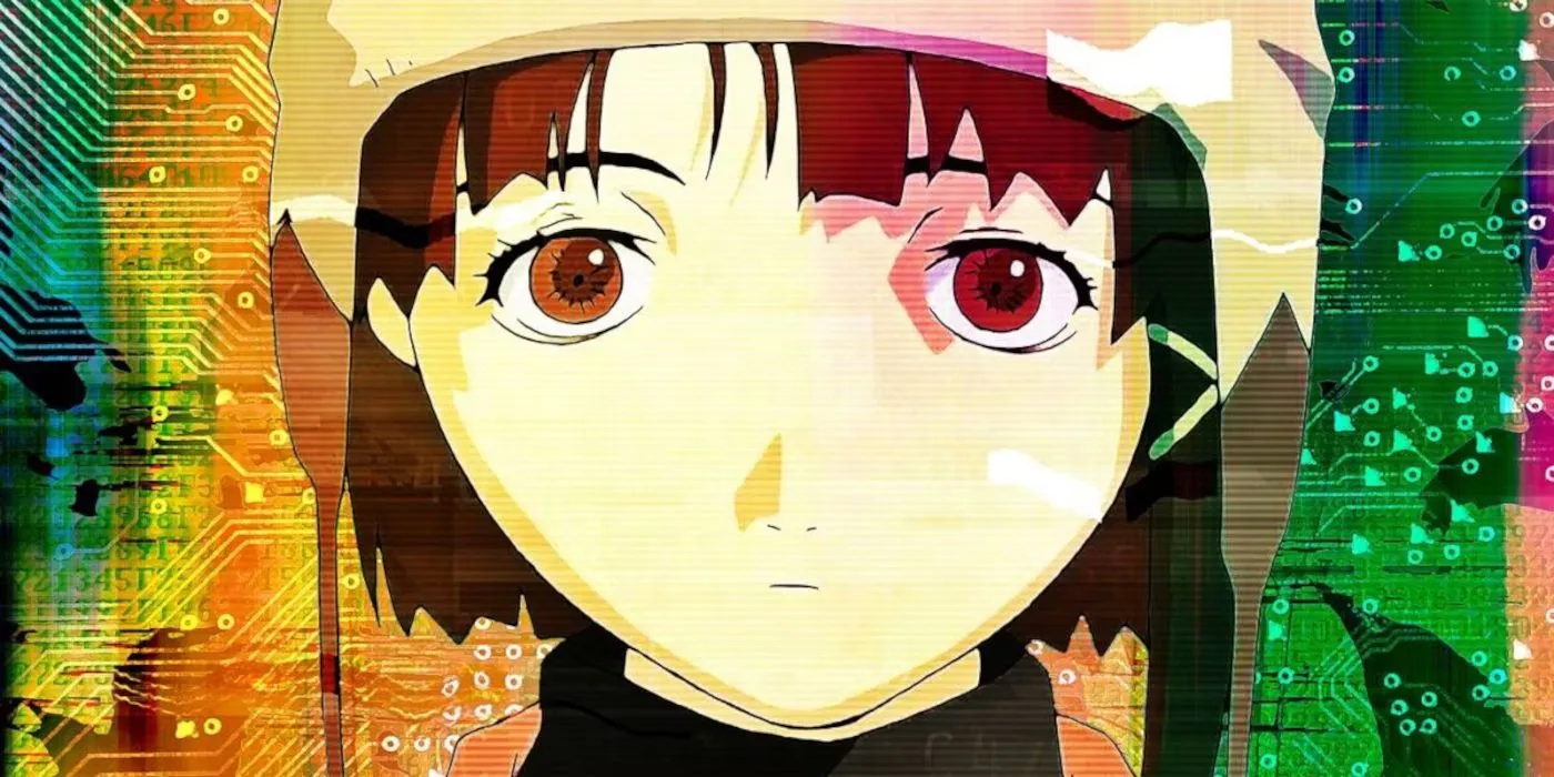 Lain Iwakura among cybernetic elements Lain Iwakura among cybernetic elements