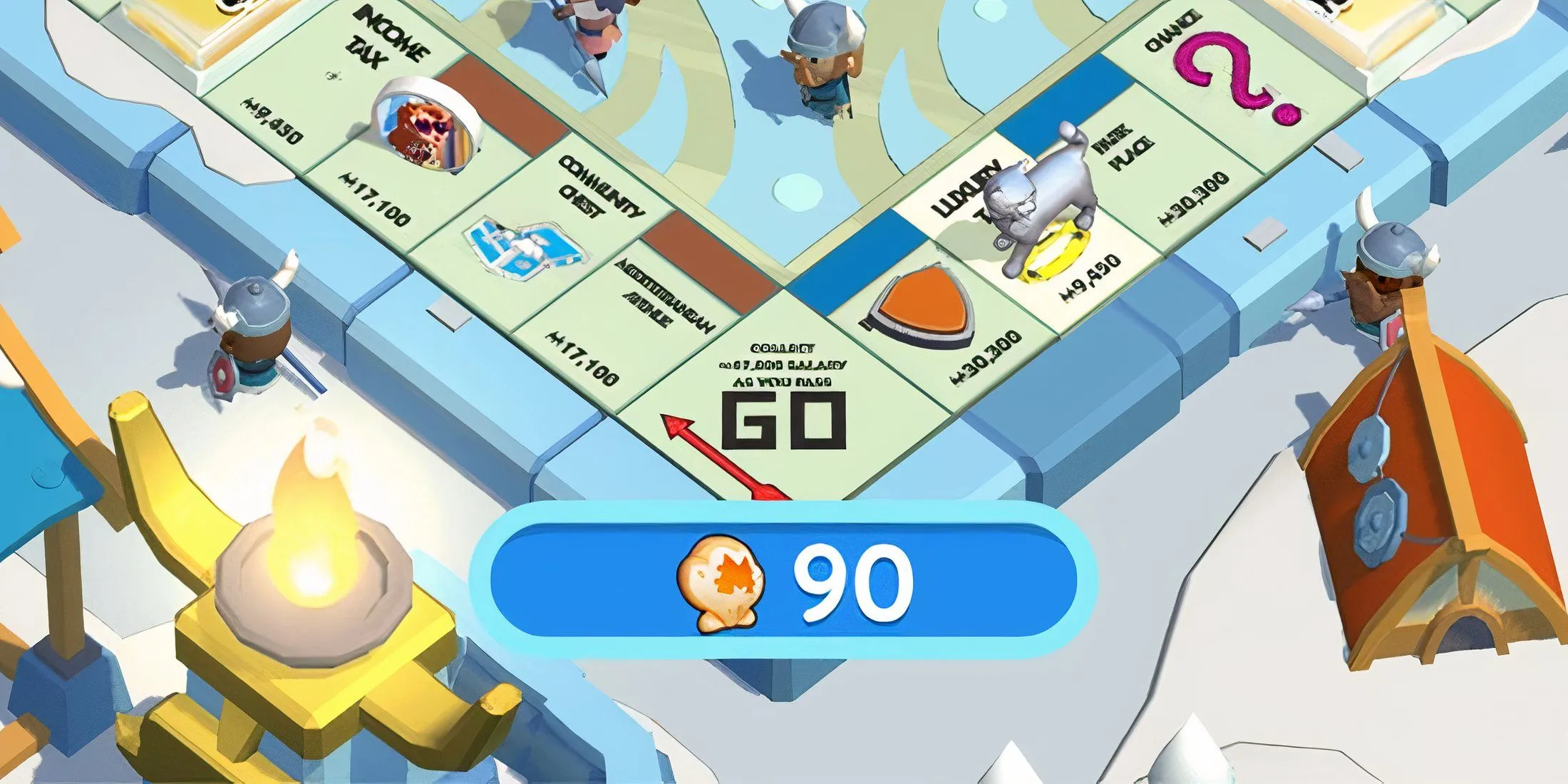 Aqua Partner Tokens Monopoly GO