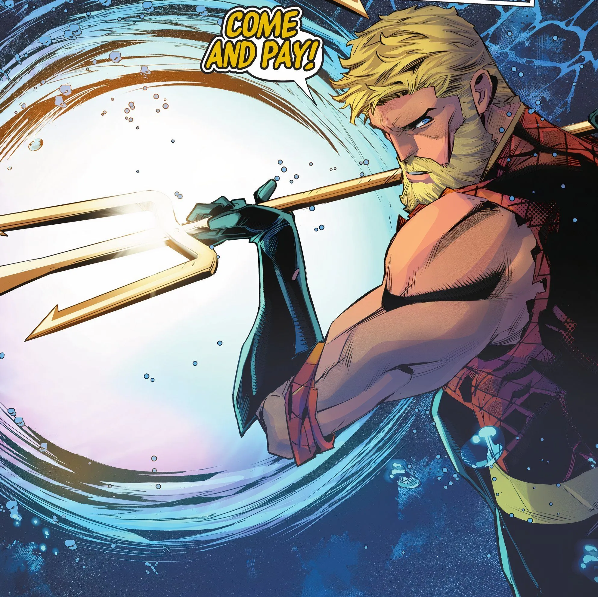 Aquaman Wielding Trilance Saber DC Aquaman Wielding Trilance Saber DC