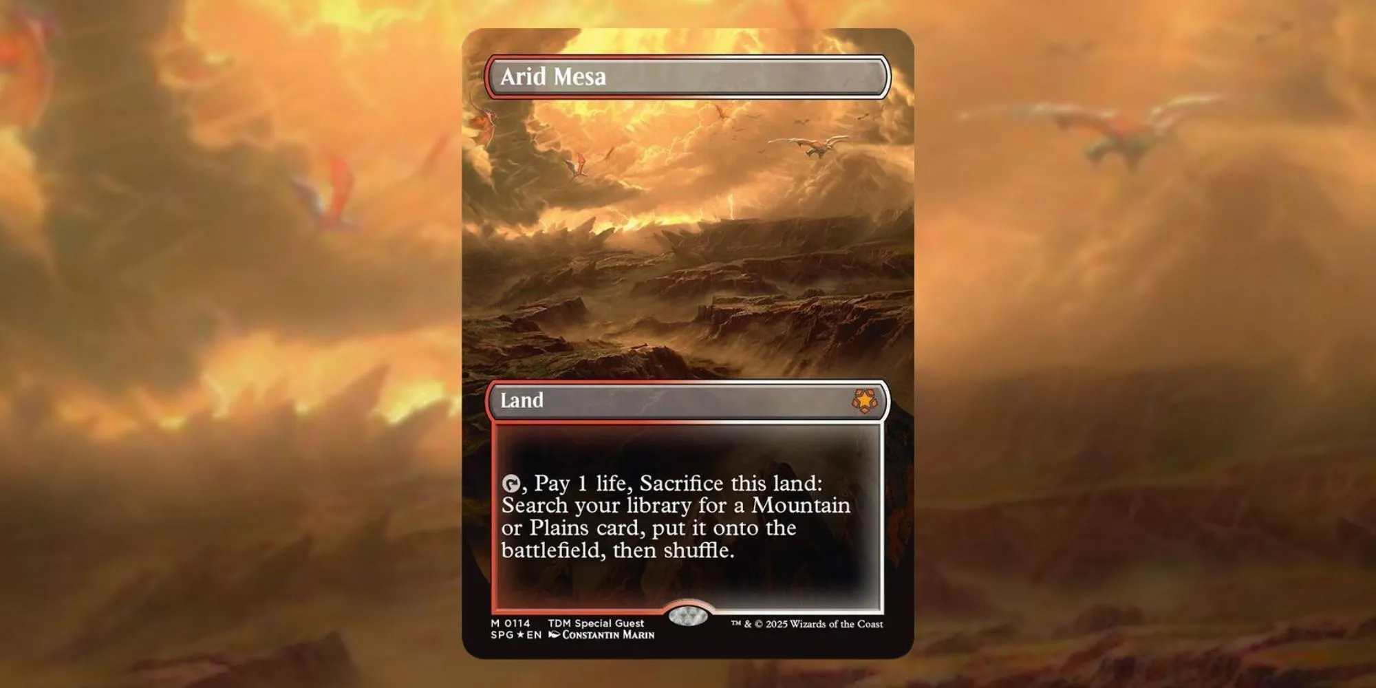 Arid Mesa Dragonscale foil card