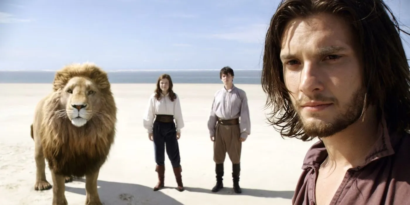 Aslan with Caspian
