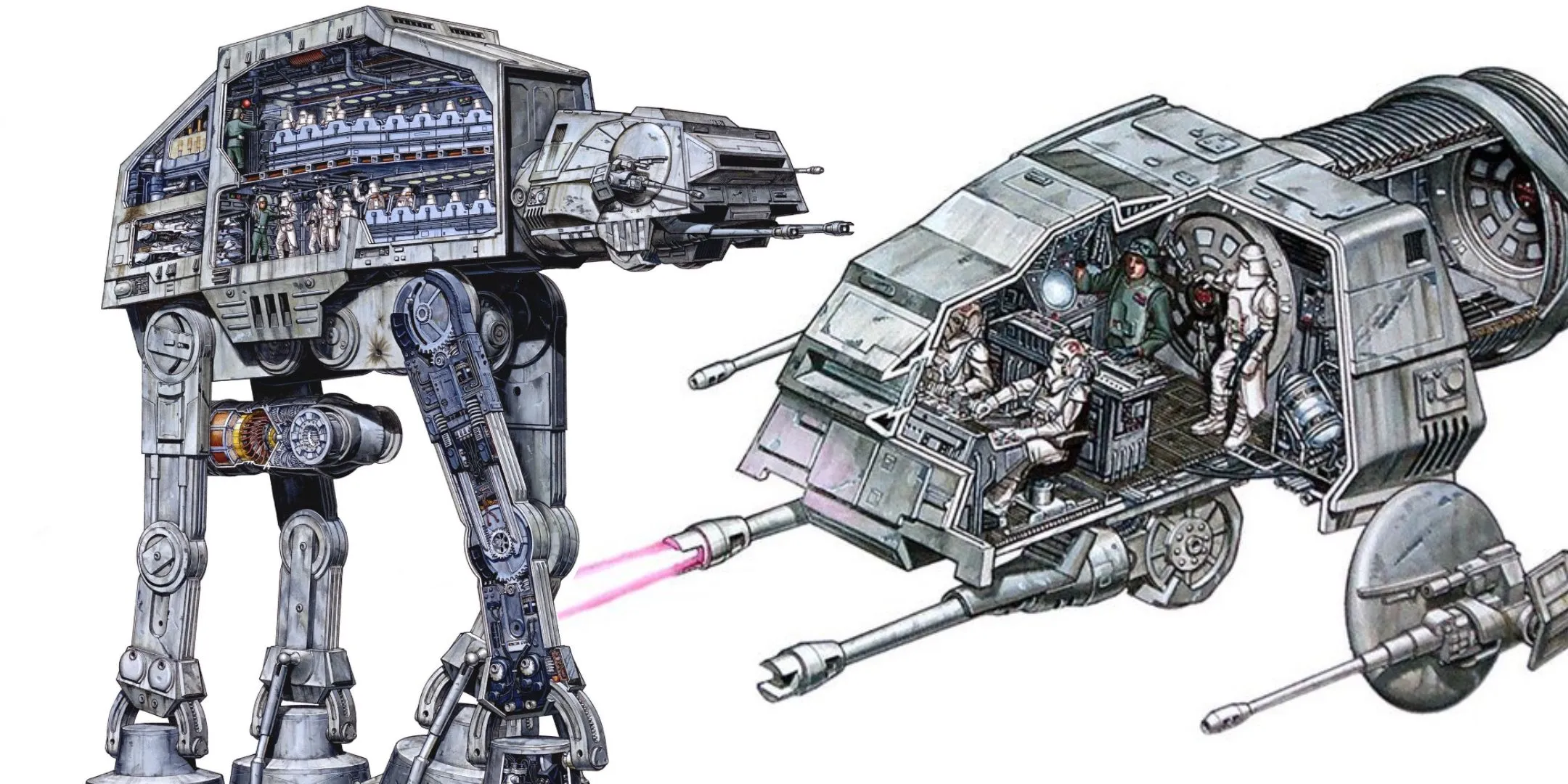 AT-AT 워커 횡단면 조종석 스타워즈