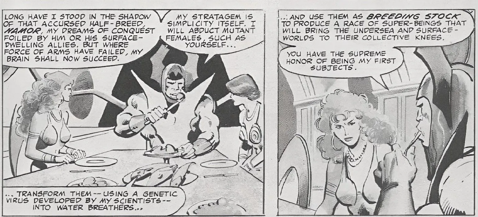 The Ex-Atlantean King Attuma Wants To Use Jean and Sara Grey To Breed