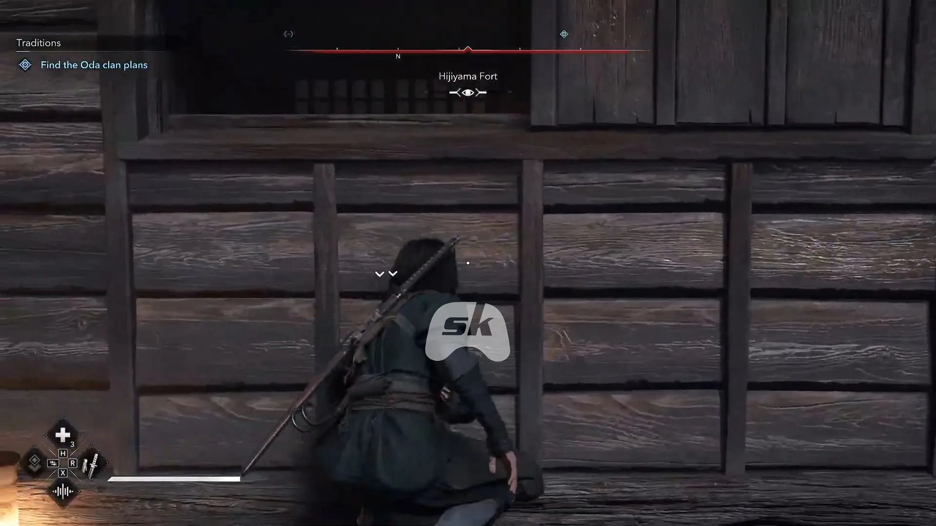 Stealthily enter the window to continue the quest (Image via Sportskeeda Gaming // Ubisoft) Stealthily enter the window to continue the quest (Image via Sportskeeda Gaming // Ubisoft)