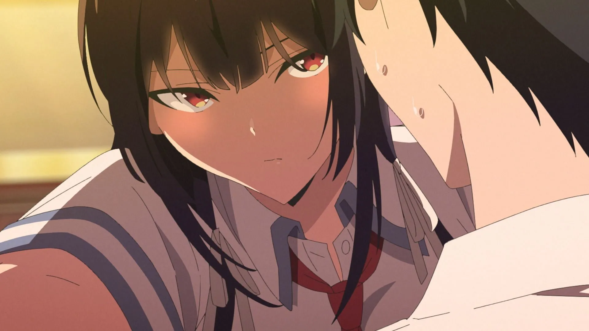 Takamine's test for Shirota is the primary focus of Please Put Them On, Takamine-san! episode 2 (Image via Liden Films) Takamine's test for Shirota is the primary focus of Please Put Them On, Takamine-san! episode 2 (Image via Liden Films)