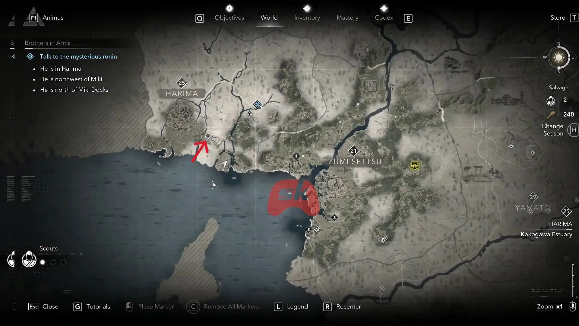 Location of Celestial Blade Naginata in Assassin's Creed Shadows