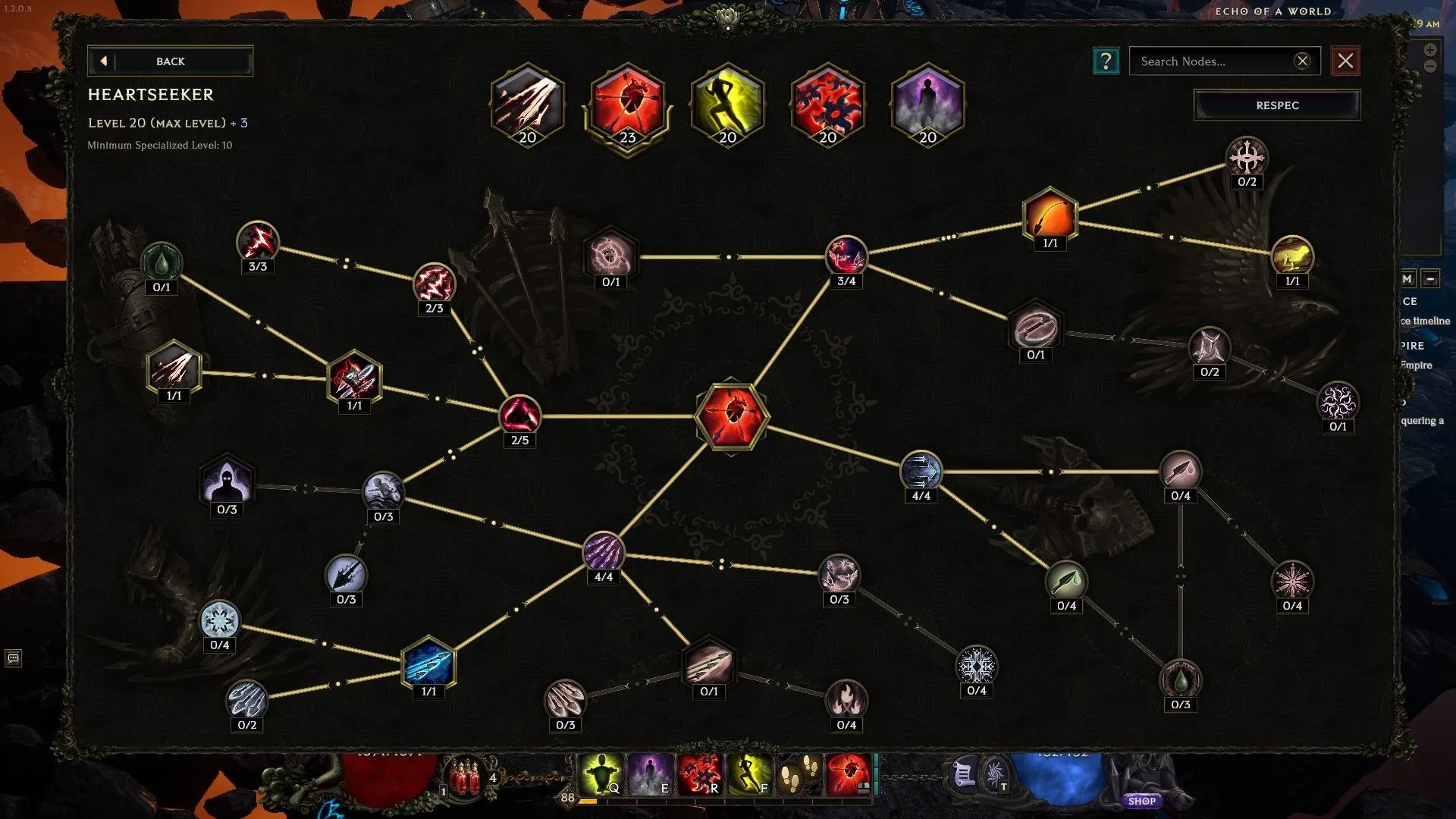 Heartseeker skill tree (Image via EHG)