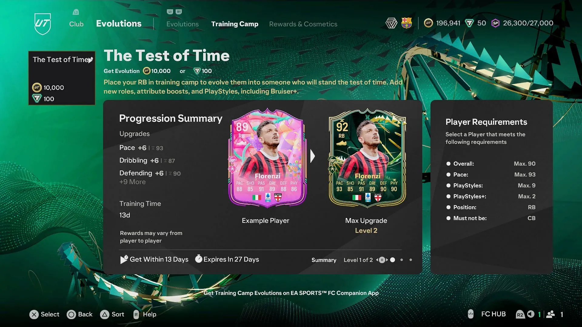 EA FC 25 The Test of Time Evolution EA FC 25 The Test of Time Evolution