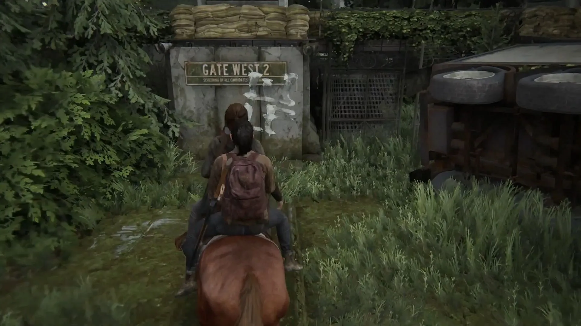 West Gate 2 in The Last of Us Part 2 (Image via Naughty Dog)