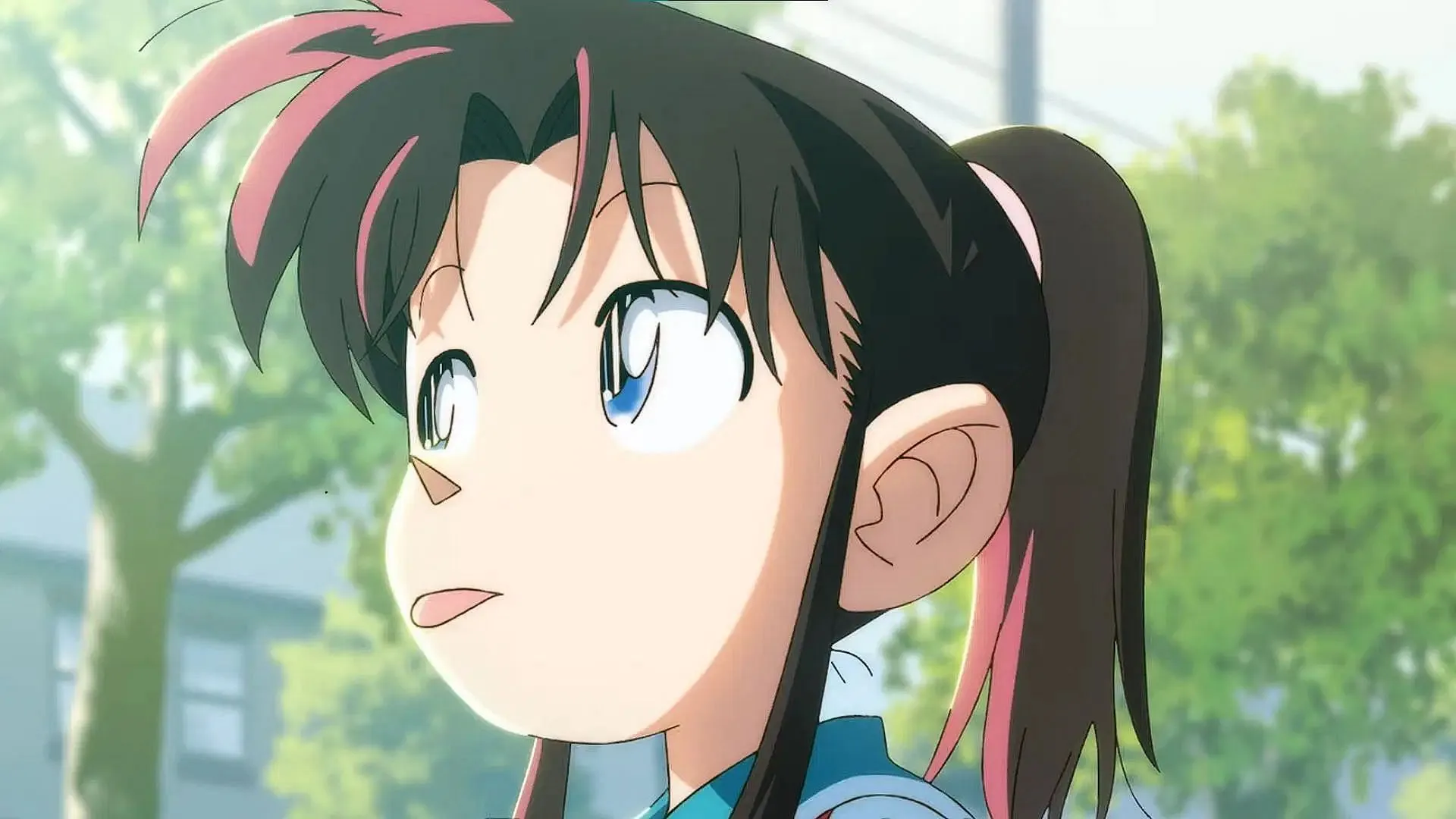 Sayaka as shown in the anime (Image via WIT Studio)
