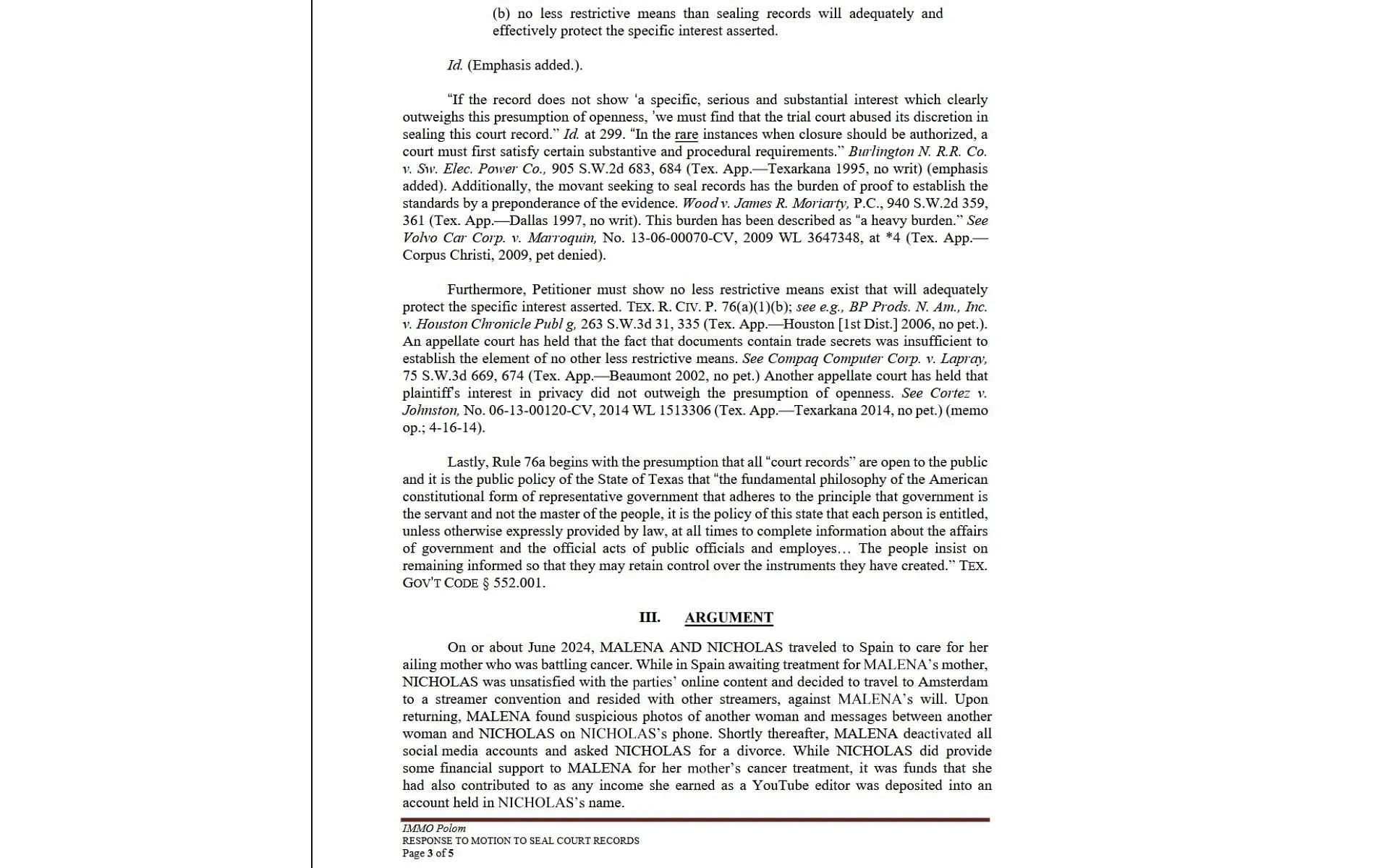 소셜 미디어에 떠오른 것으로 추정되는 법률 문서의 세 번째 페이지(출처: x.com/Awk20000) 소셜 미디어에 떠오른 것으로 추정되는 법률 문서의 세 번째 페이지(출처: x.com/Awk20000)
