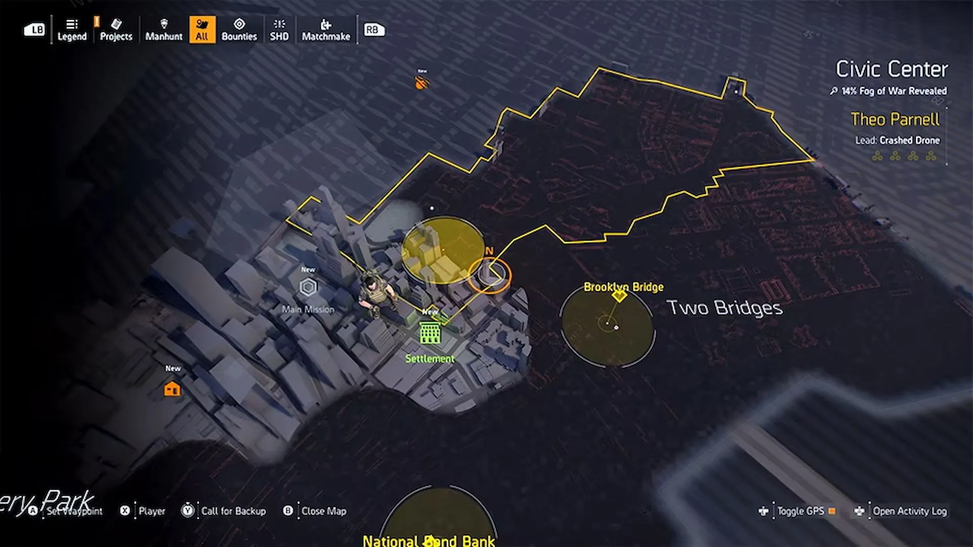 Brooklyn may be smaller than New York, which is a crying shame (Image via Ubisoft) Brooklyn may be smaller than New York, which is a crying shame (Image via Ubisoft)