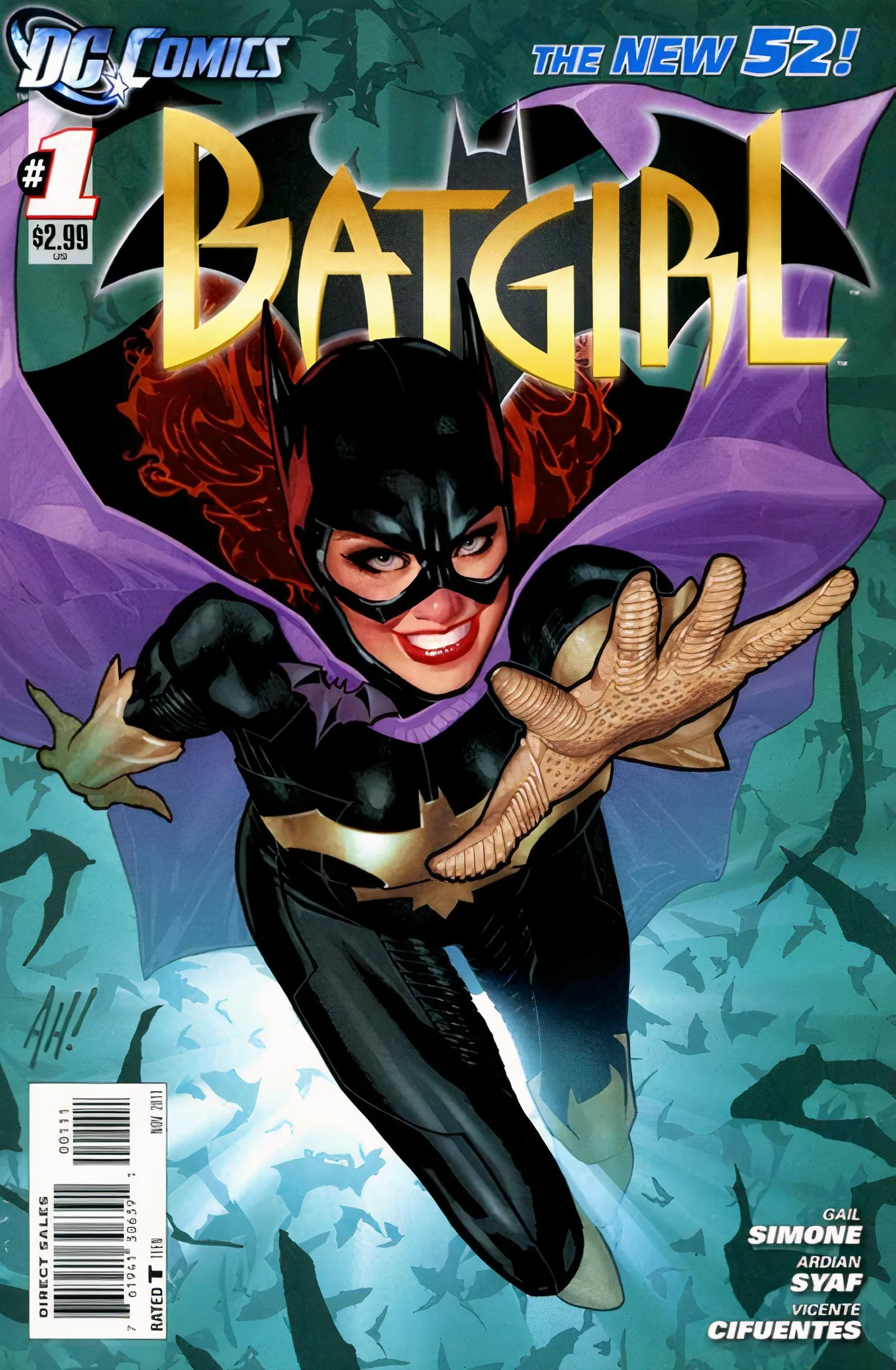 Batgirl #1 New 52 main cover Batgirl #1 New 52 main cover