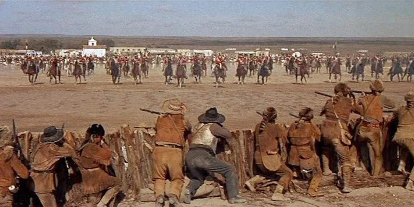Battle Scene in The Alamo 1960