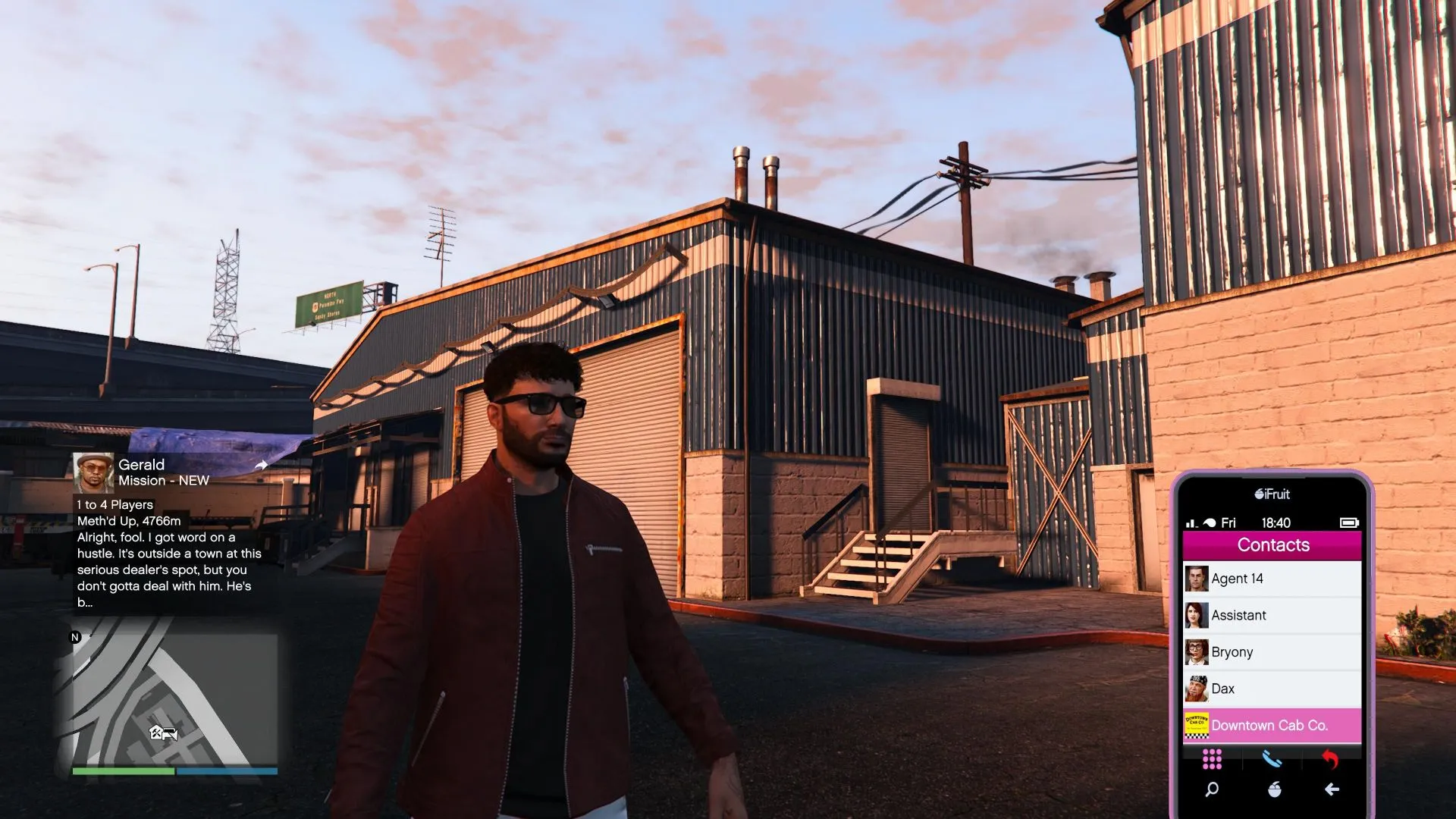 Using the taxi service in GTA 5 Online