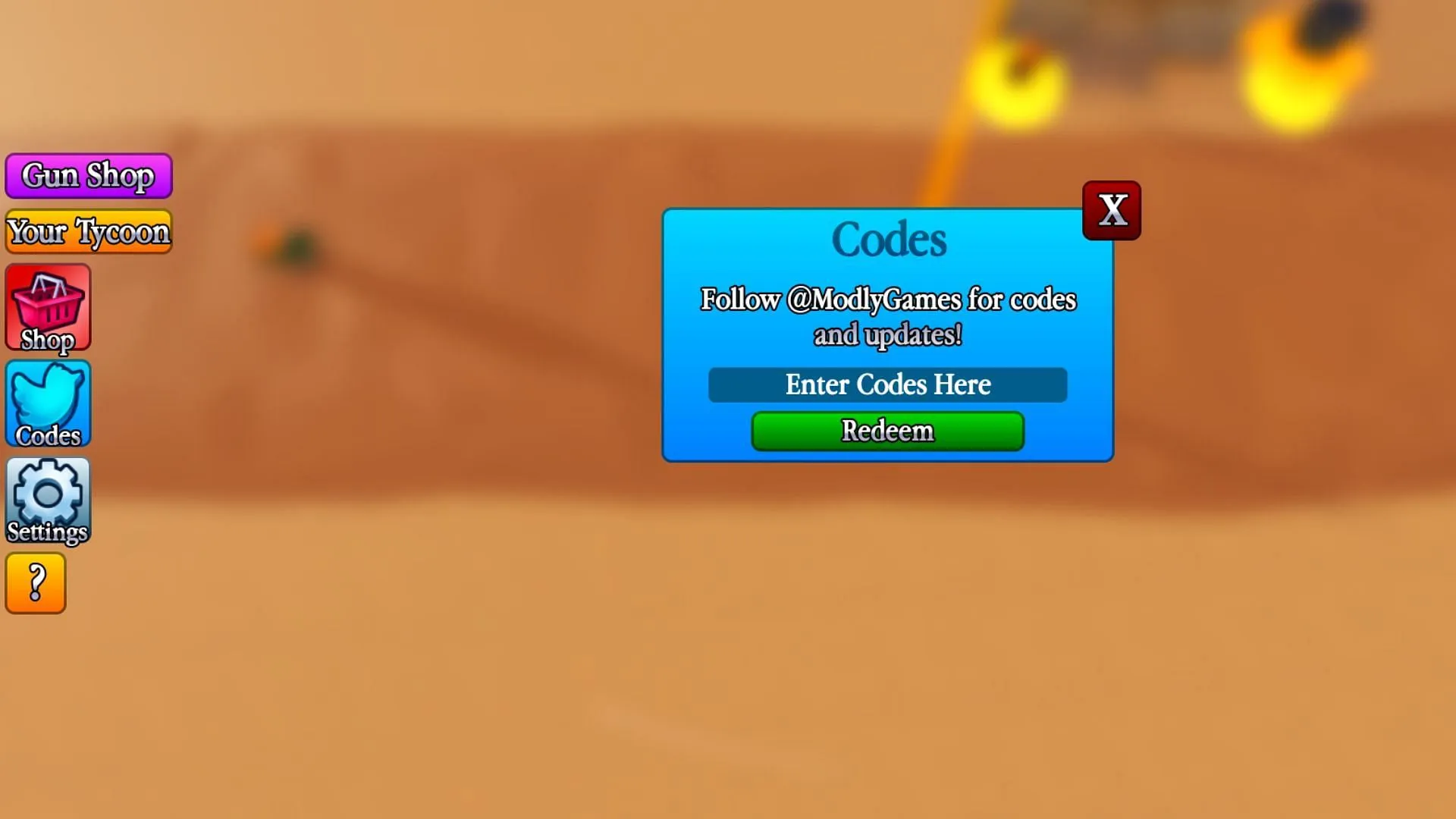 Redeem codes in Cowboy Tycoon (Image via Roblox) Redeem codes in Cowboy Tycoon (Image via Roblox)