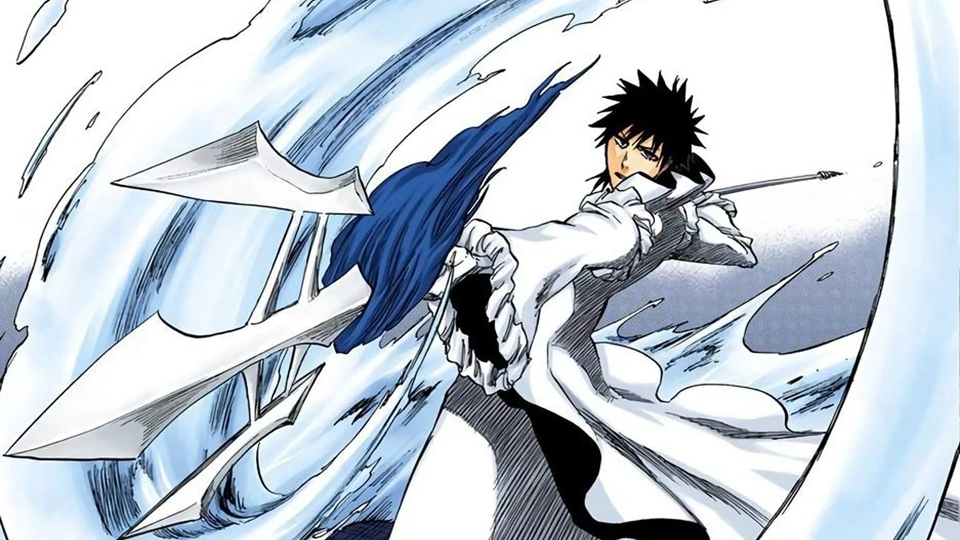 Aaroniero using Kaien Shiba's Nejibana (Image via Shueisha)